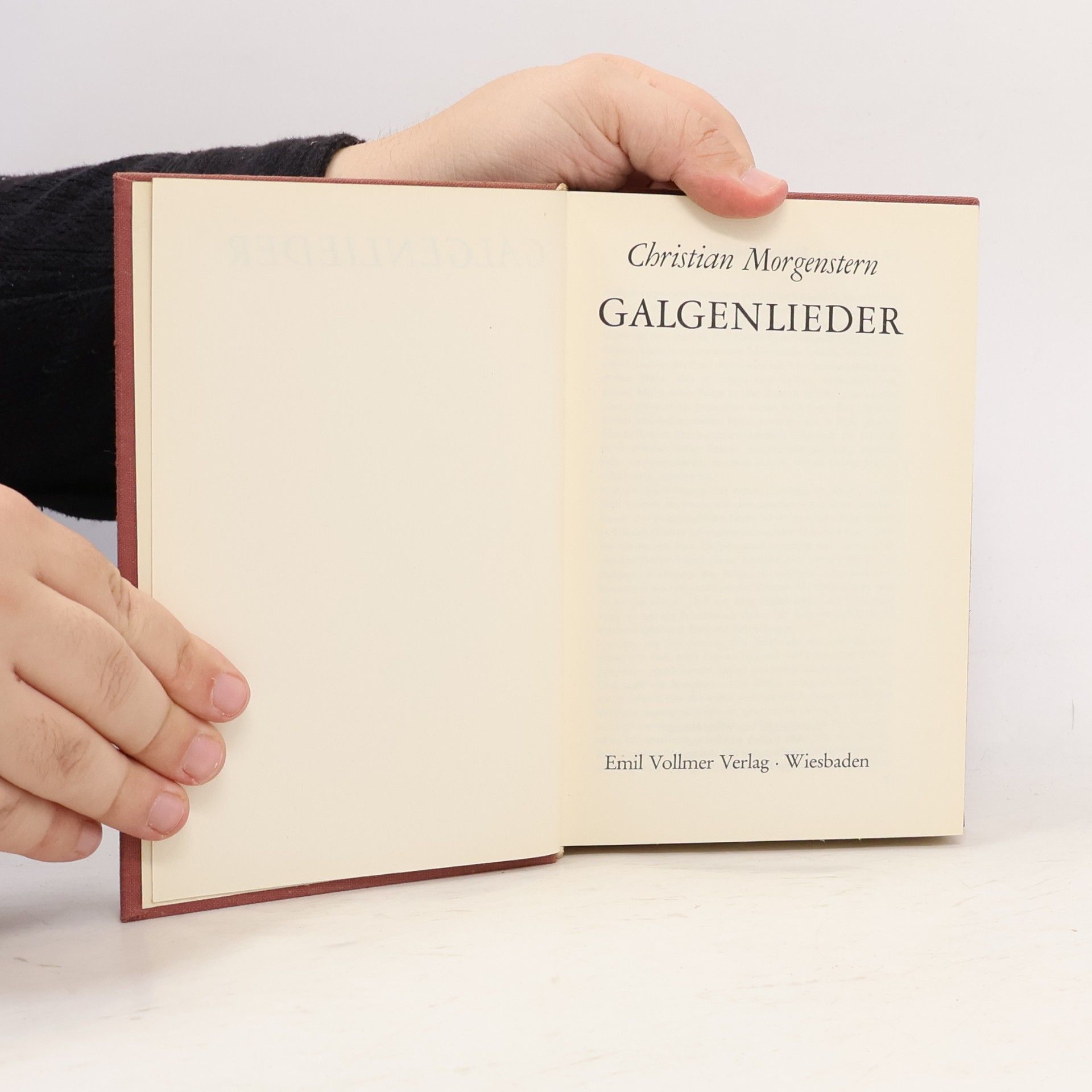Christian Morgenstern Galgenlieder