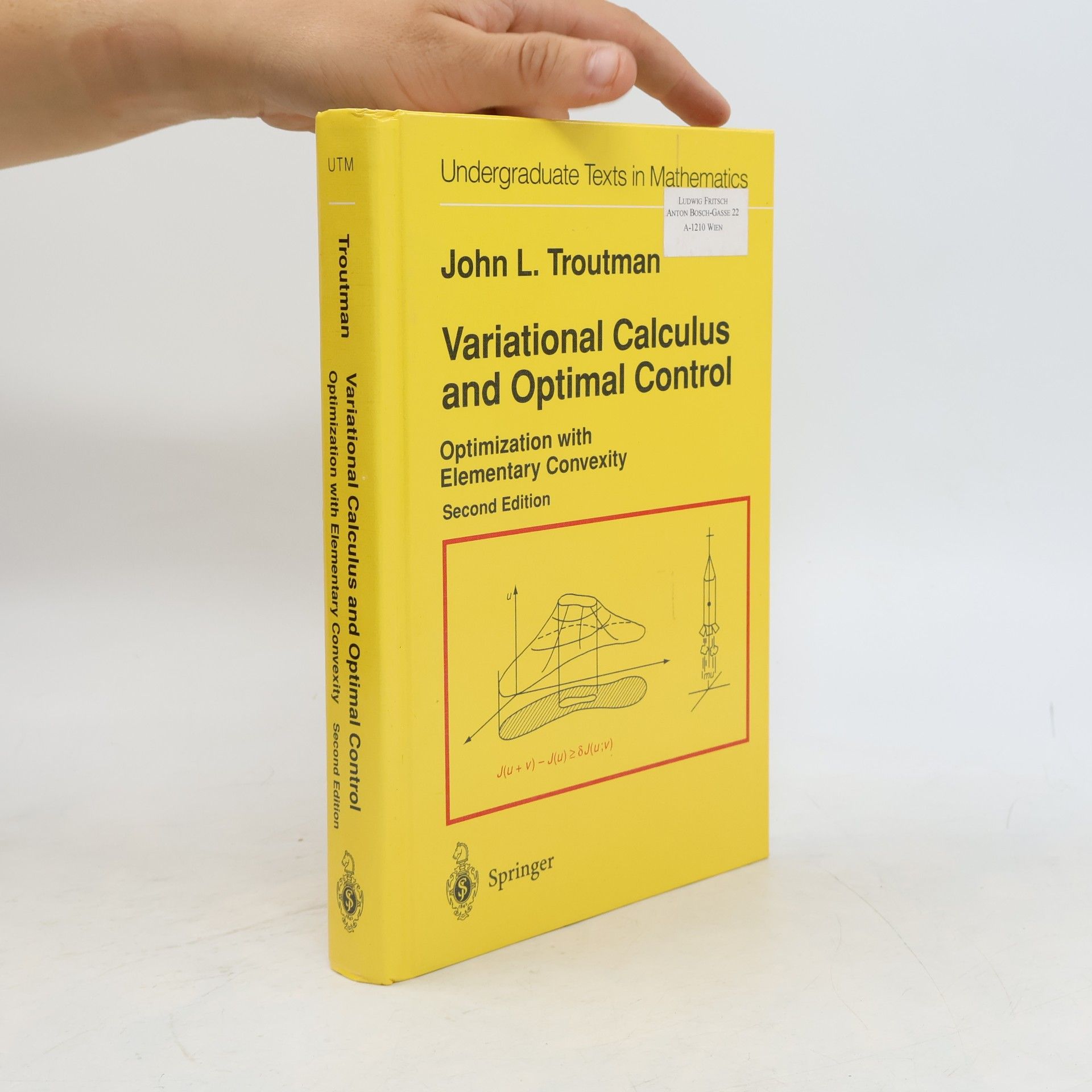 John L. Troutman Variational calculus and optimal control