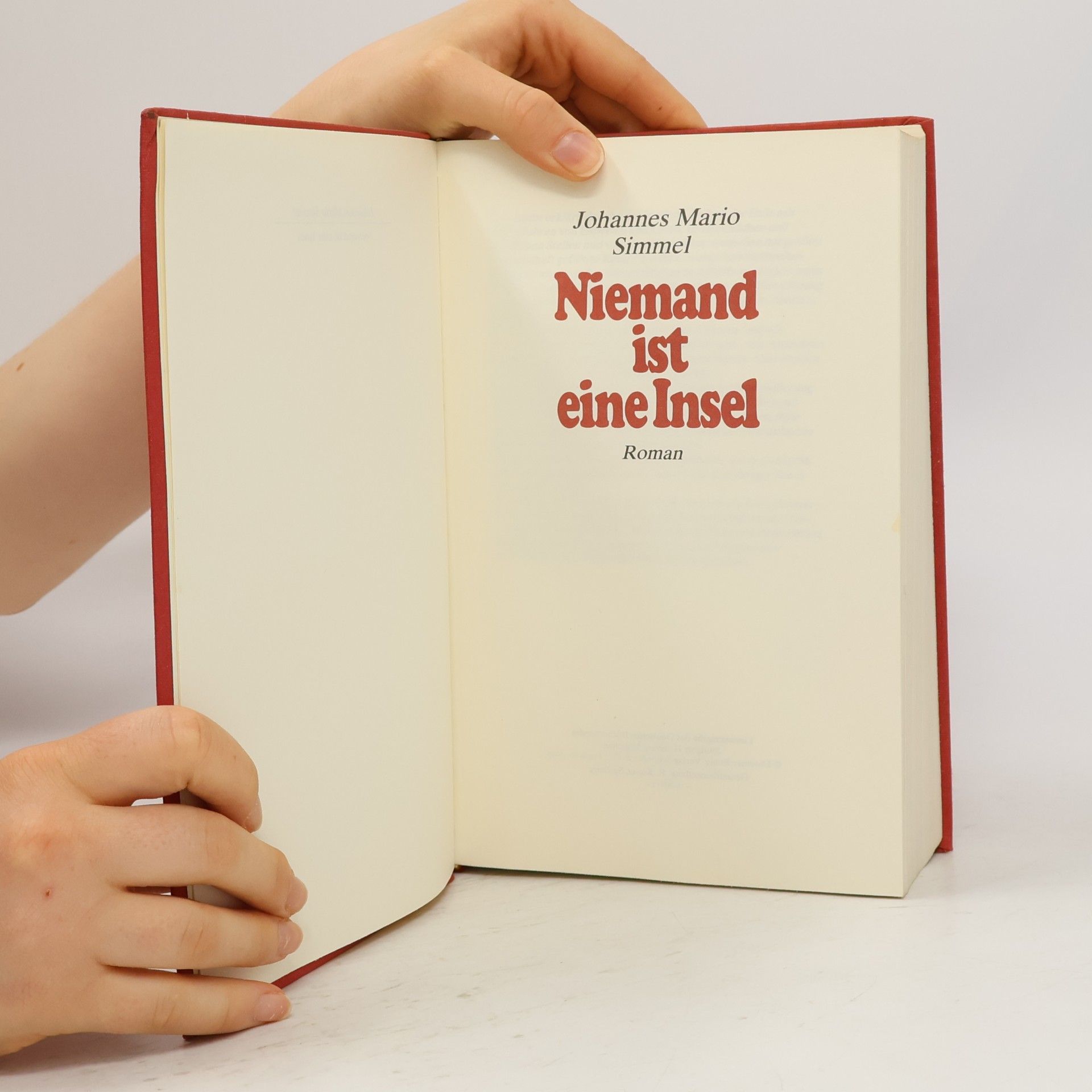 Johannes Mario Simmel Niemand ist eine Insel
