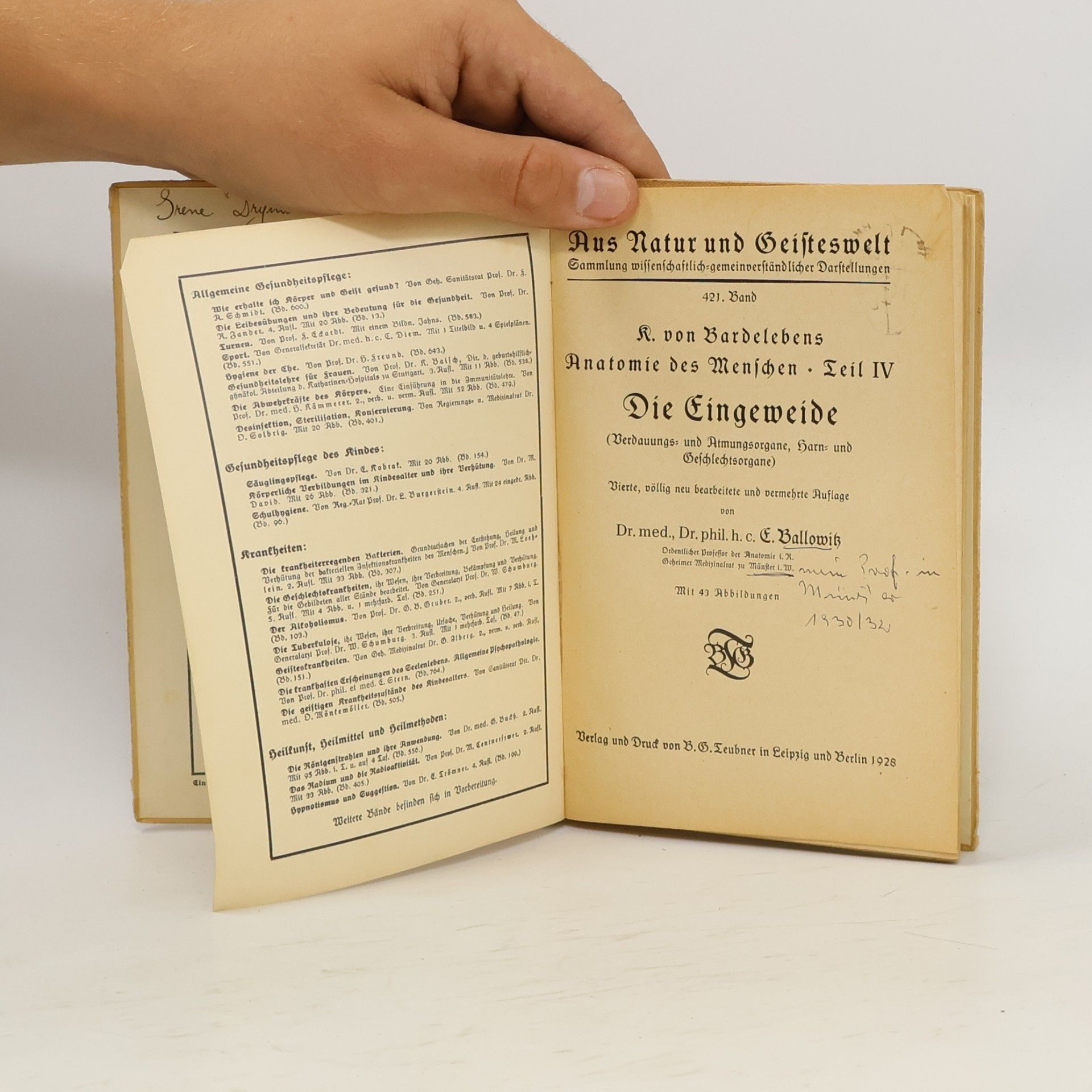 Autorenkollektiv Die Anatomie des Menschen IV
