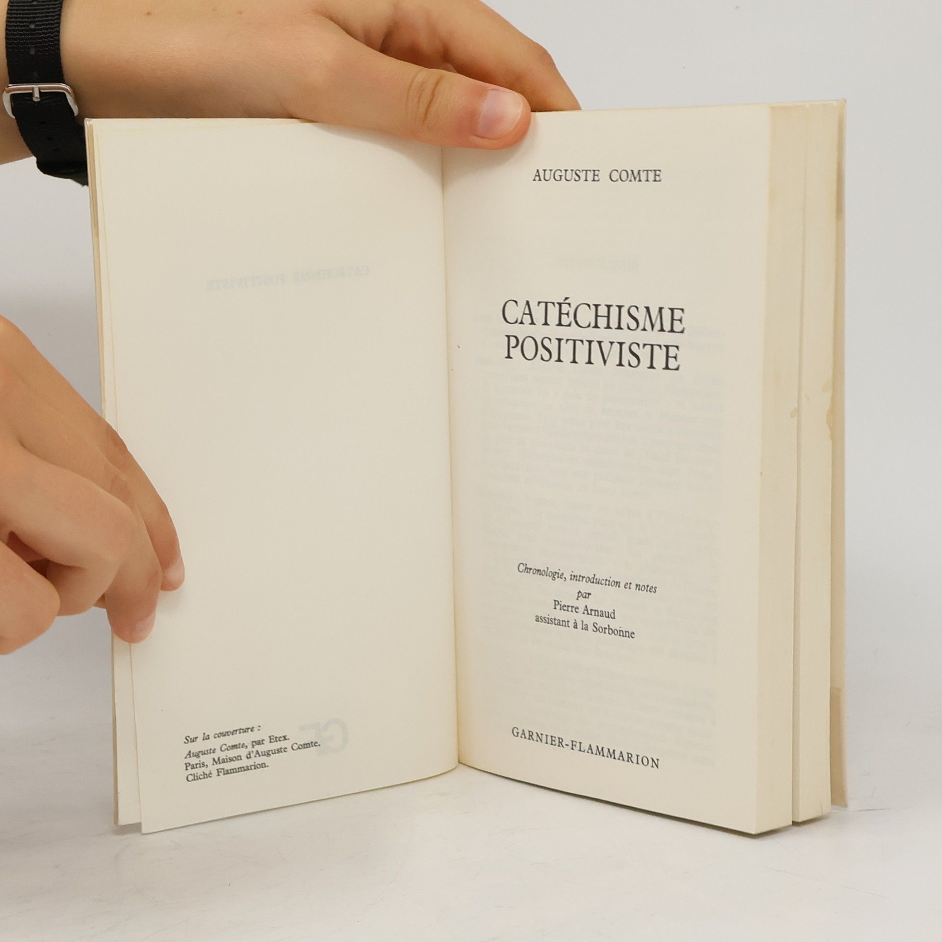 Auguste Comte Catéchisme Positiviste