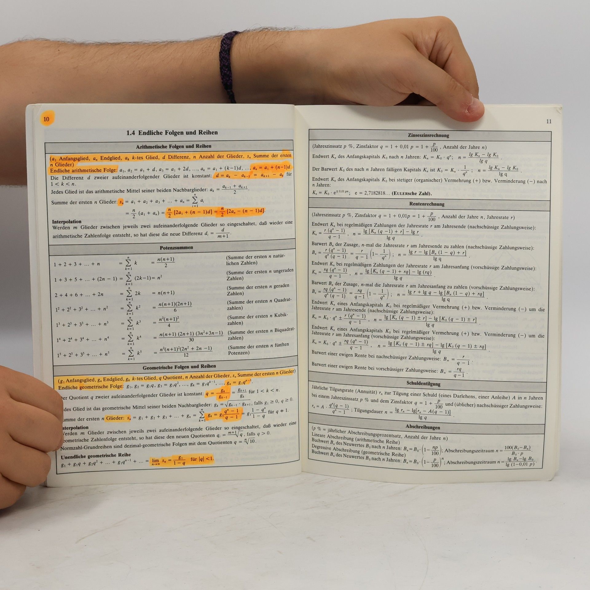 Klaus Ulshöfer Mathematische Formelsammlung für Gymnasien