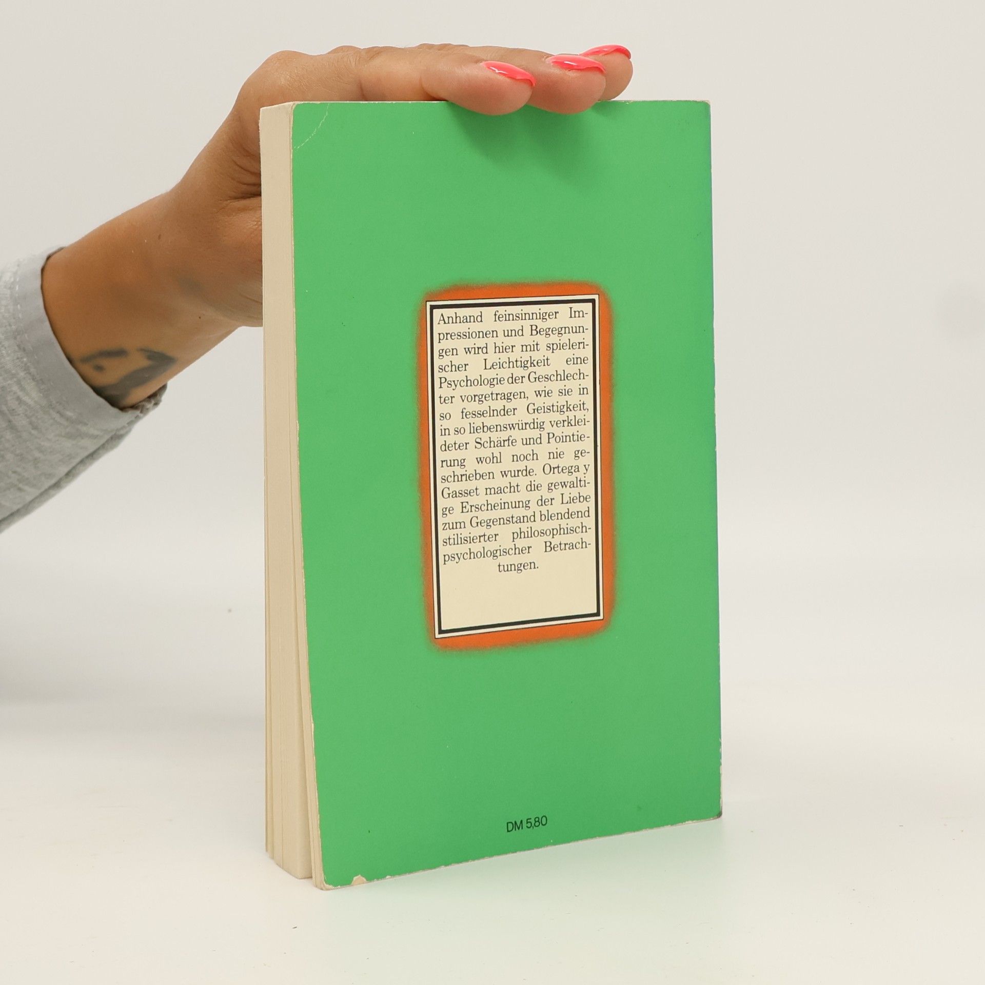 José Ortega y Gasset Über die Liebe