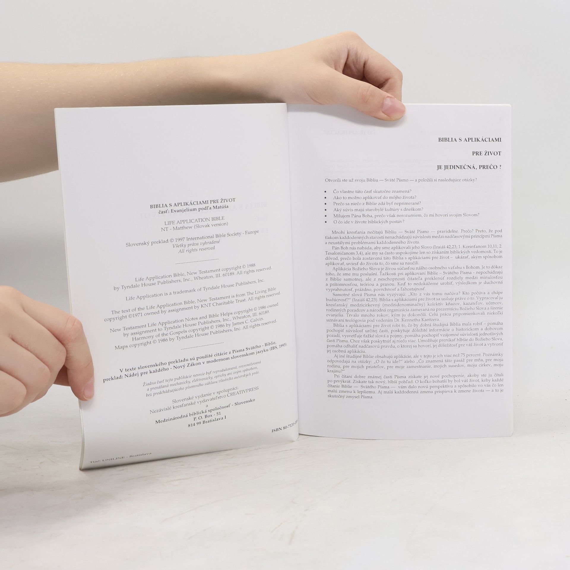 Various authors Biblia s aplikáciami pre život. Evanjelium podľa Matúša