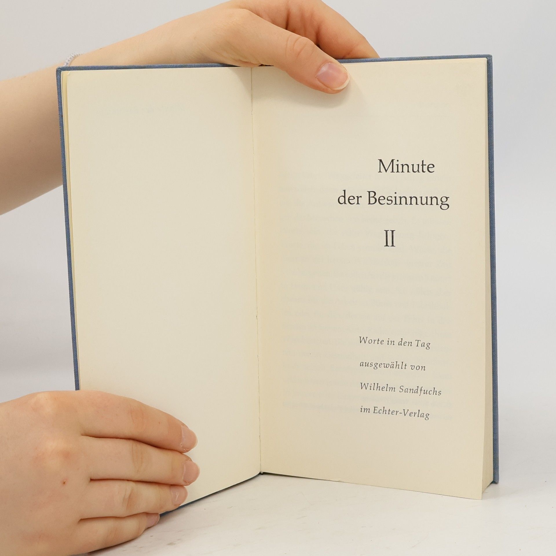 Wilhelm Sandfuchs Minute der Besinnung II