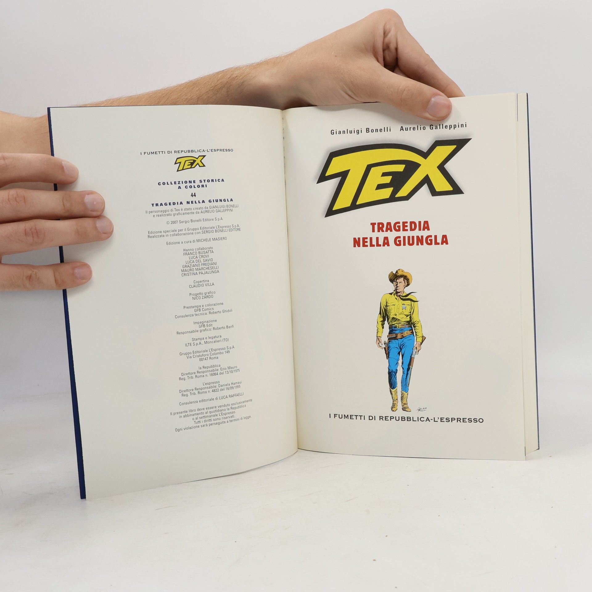 Gianluigi Bonelli Tex 44. Tragedia nella giungla