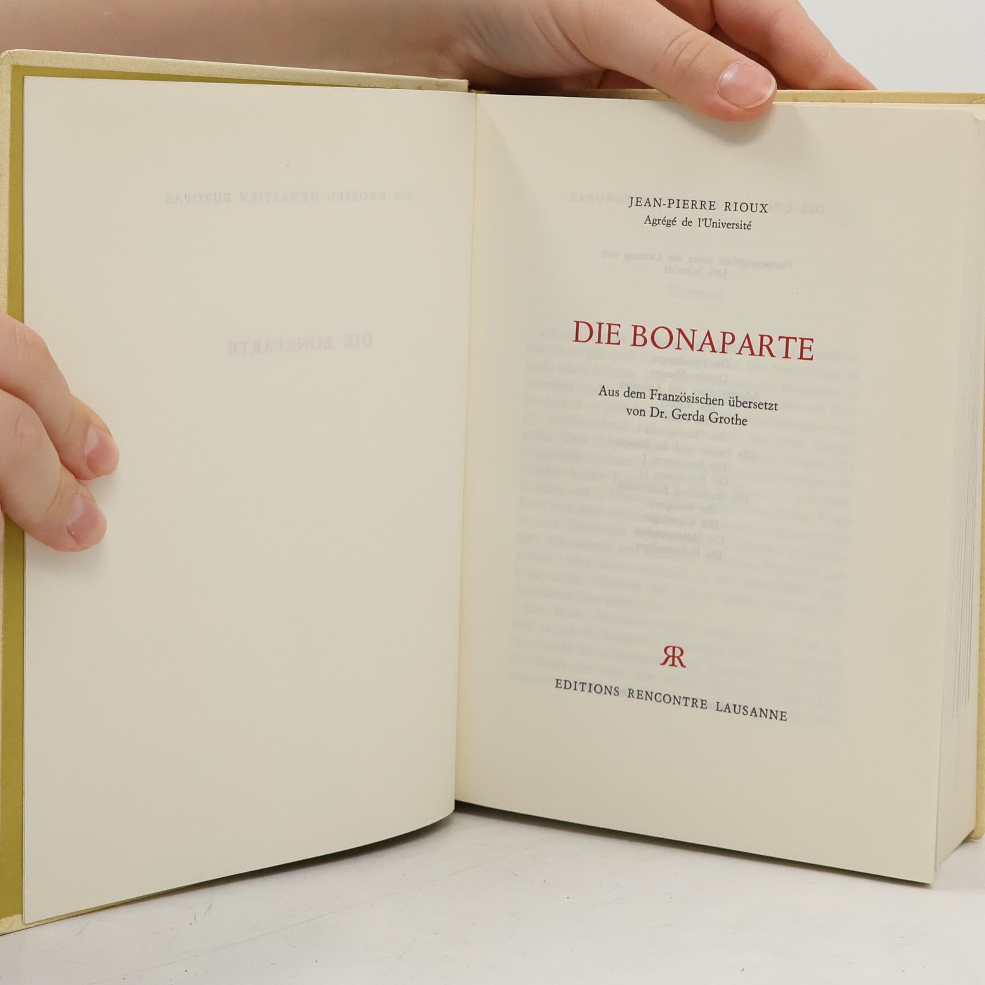 Jean Pierre Rioux Die großen Dynastien Europas. Die Bonaparte