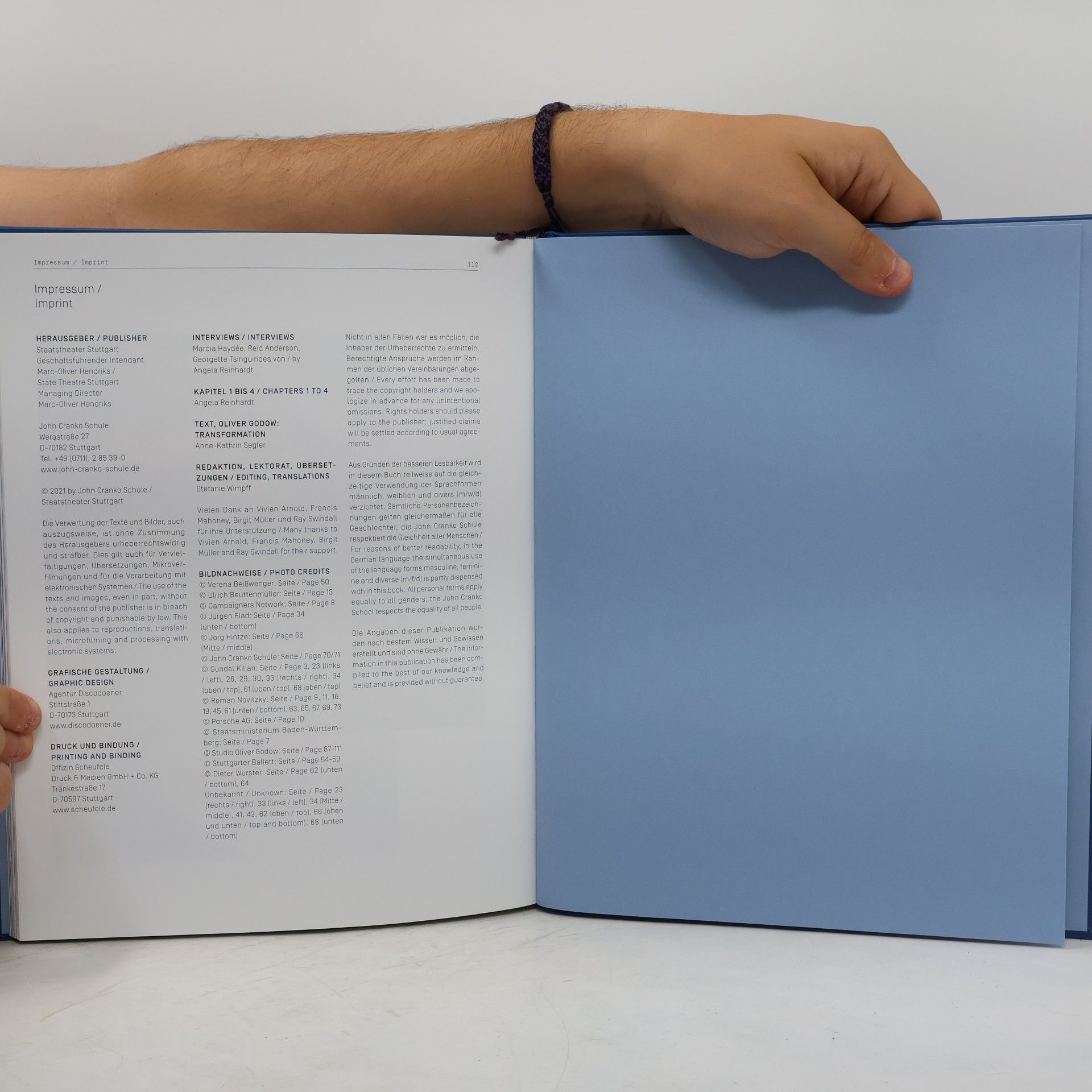 Various authors 50 Jahre John Cranko Schule (1. Dezember 1971 – 1. Dezember 2021) / 50 Years John Cranko School (1st December 1971 – 1st December 2021)