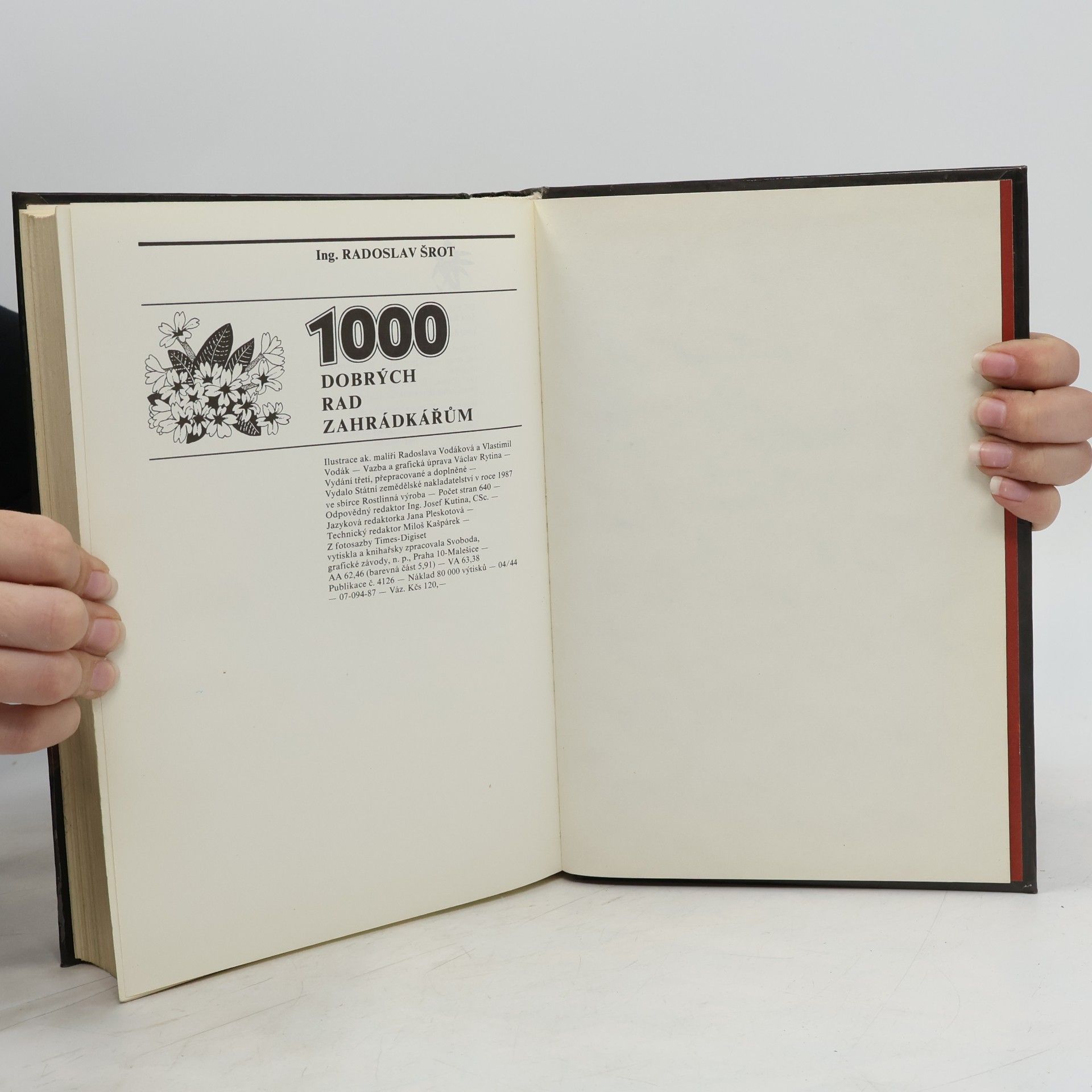 Radoslav Šrot 1000 dobrých rad zahrádkářům