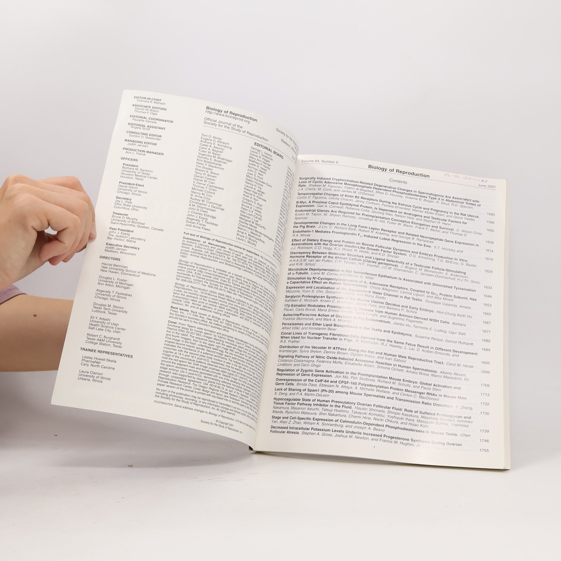 Various authors Biology of Reproduction