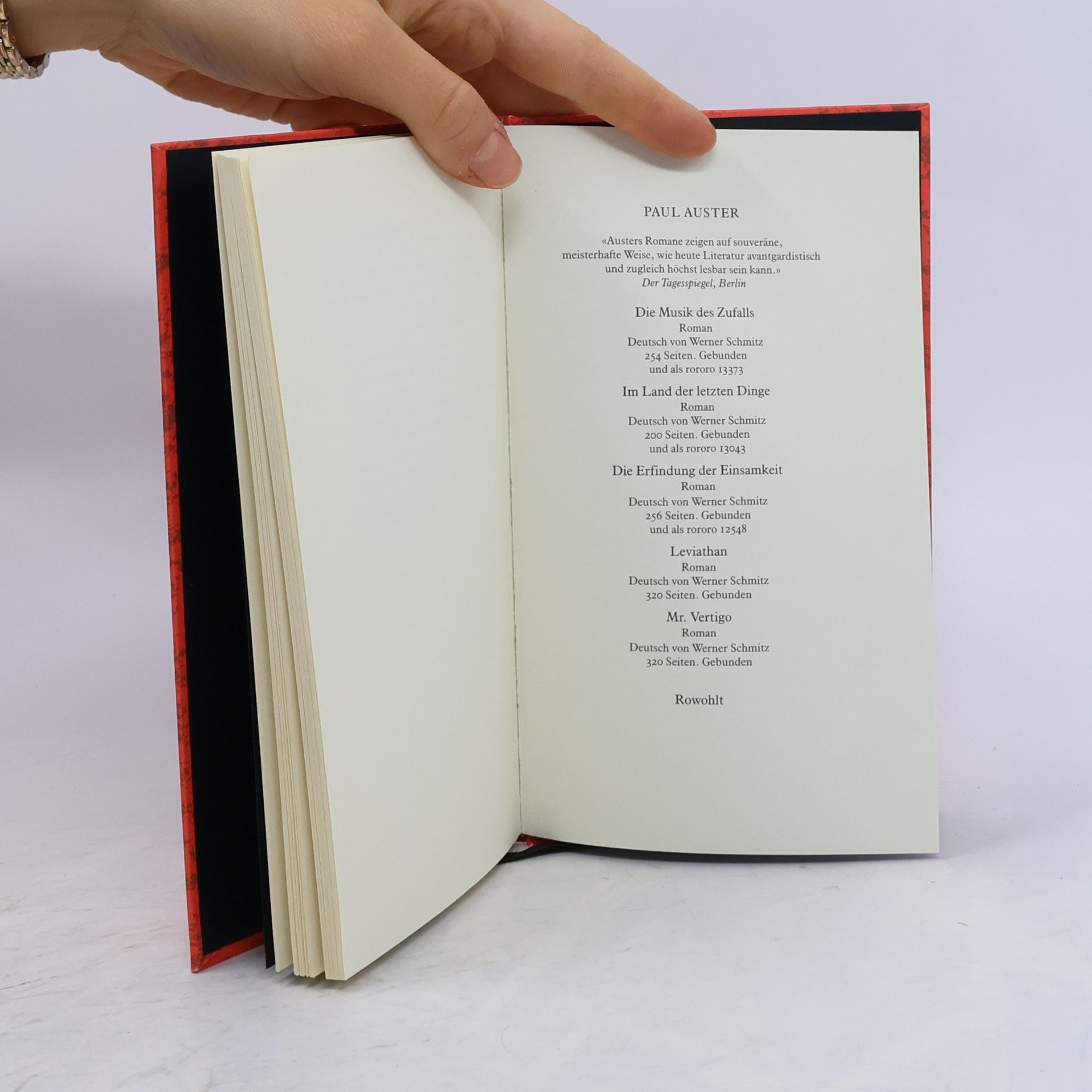 Paul Auster Das rote Notizbuch