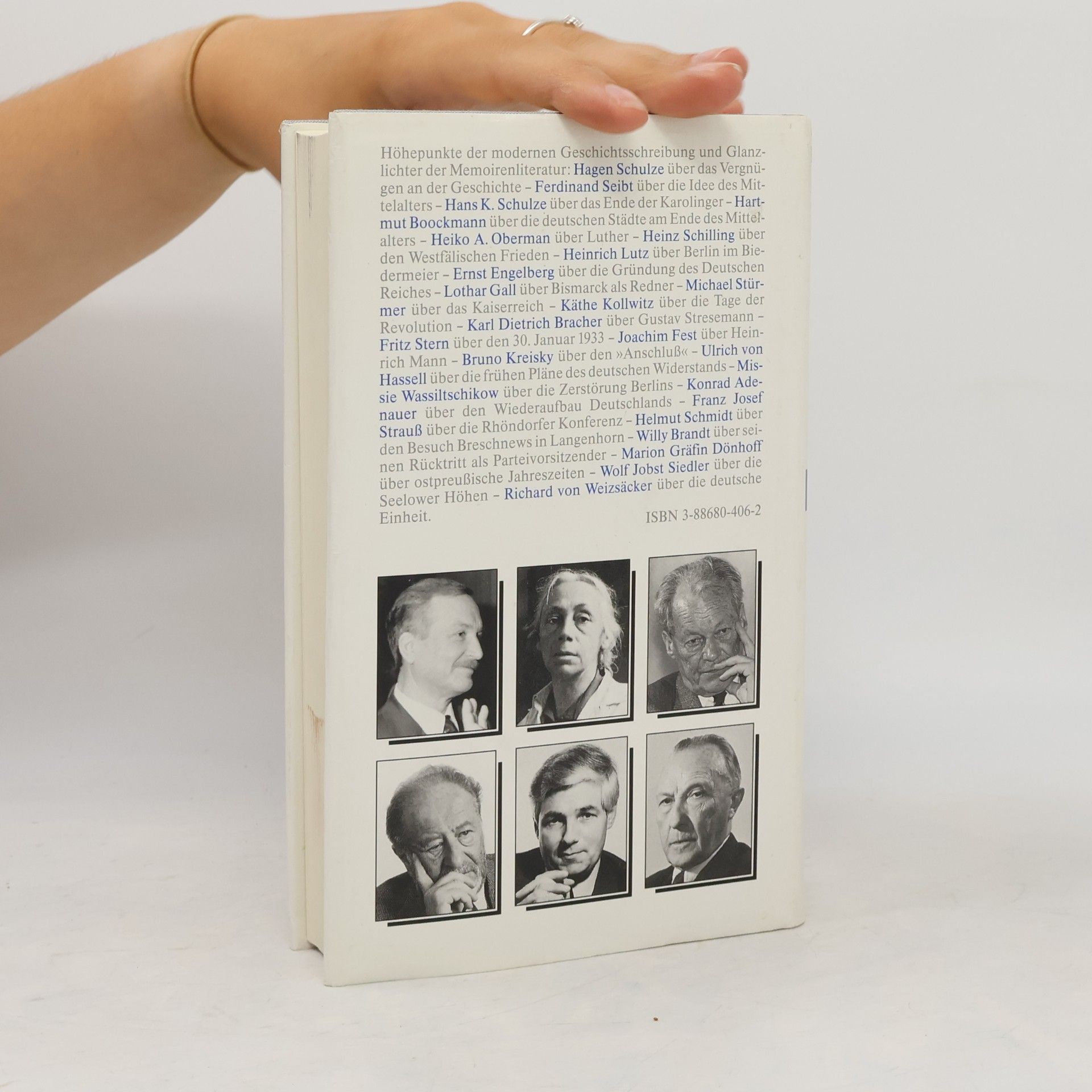 Thomas Karlauf Der historische Moment, ein deutsches Lesebuch