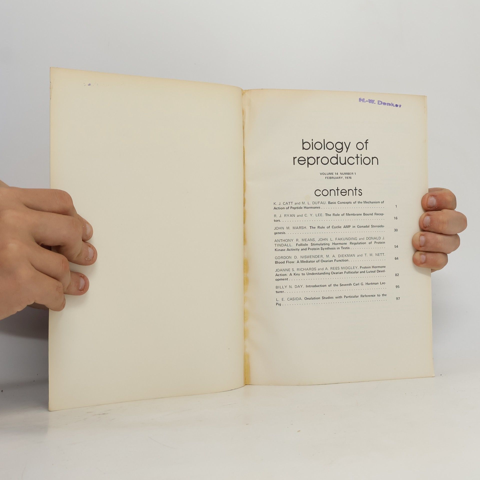Various authors Biology of Reproduction