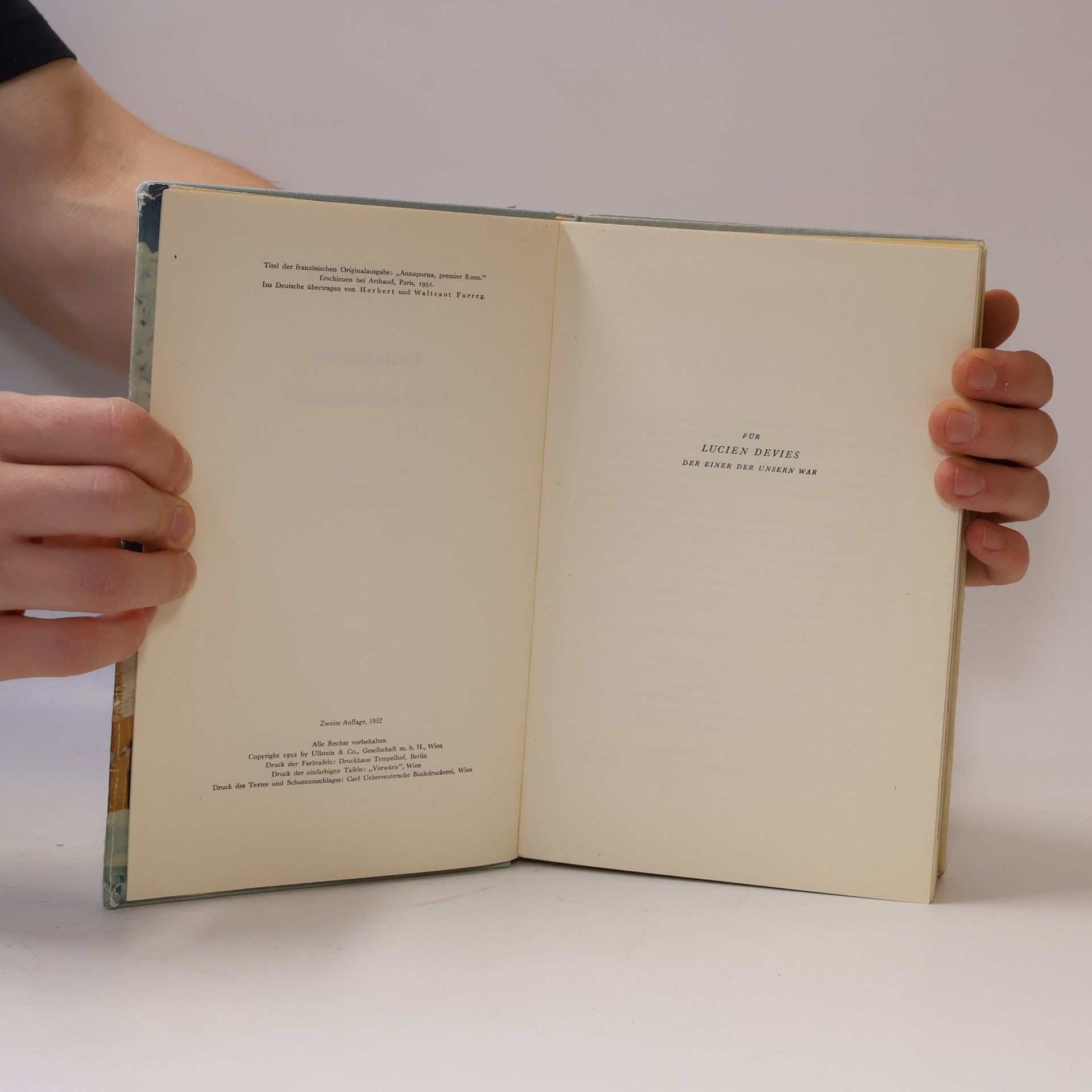 Maurice Herzog Annapurna Erster Achttausender