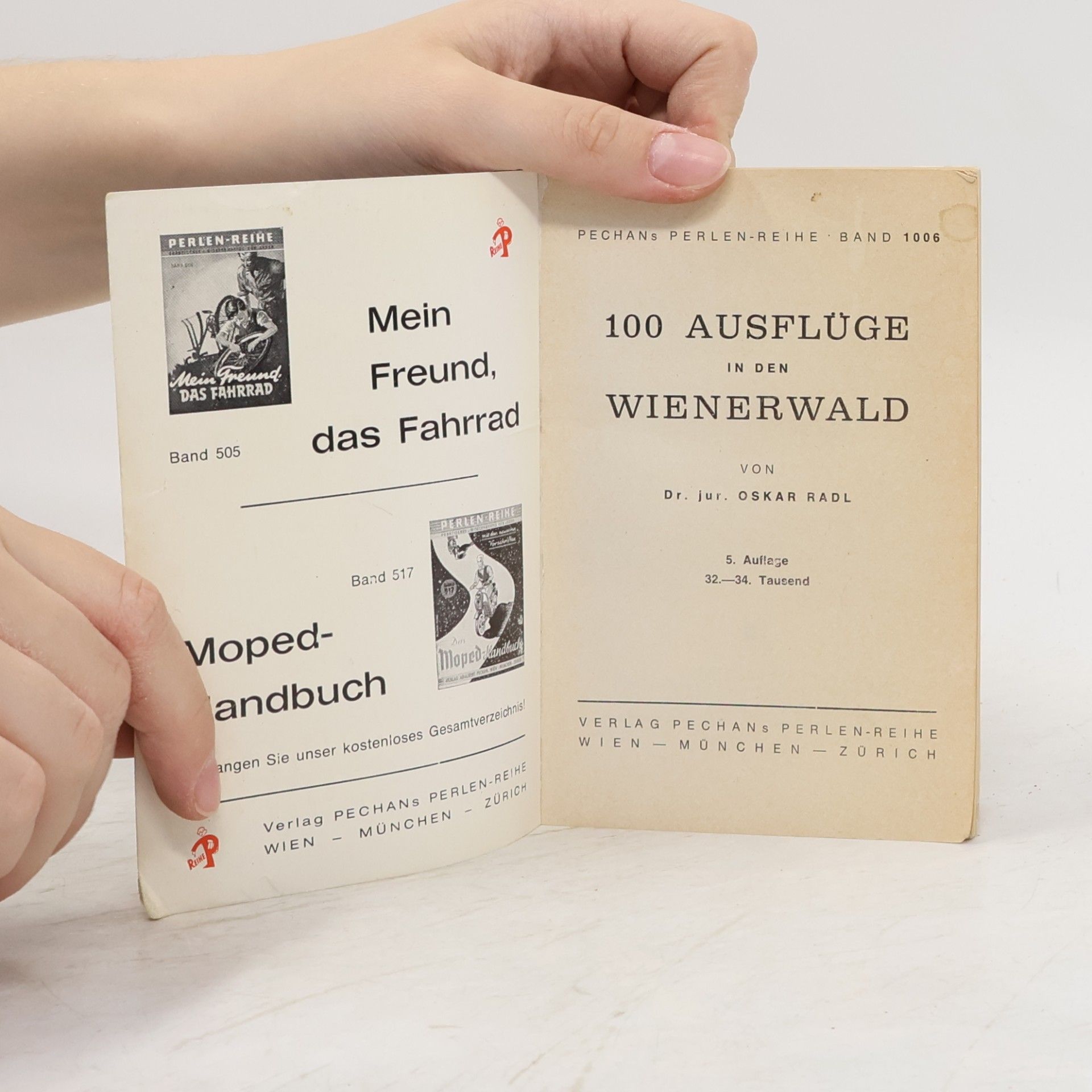 Oskar Radl Wienerwald-Führer. Band 1006