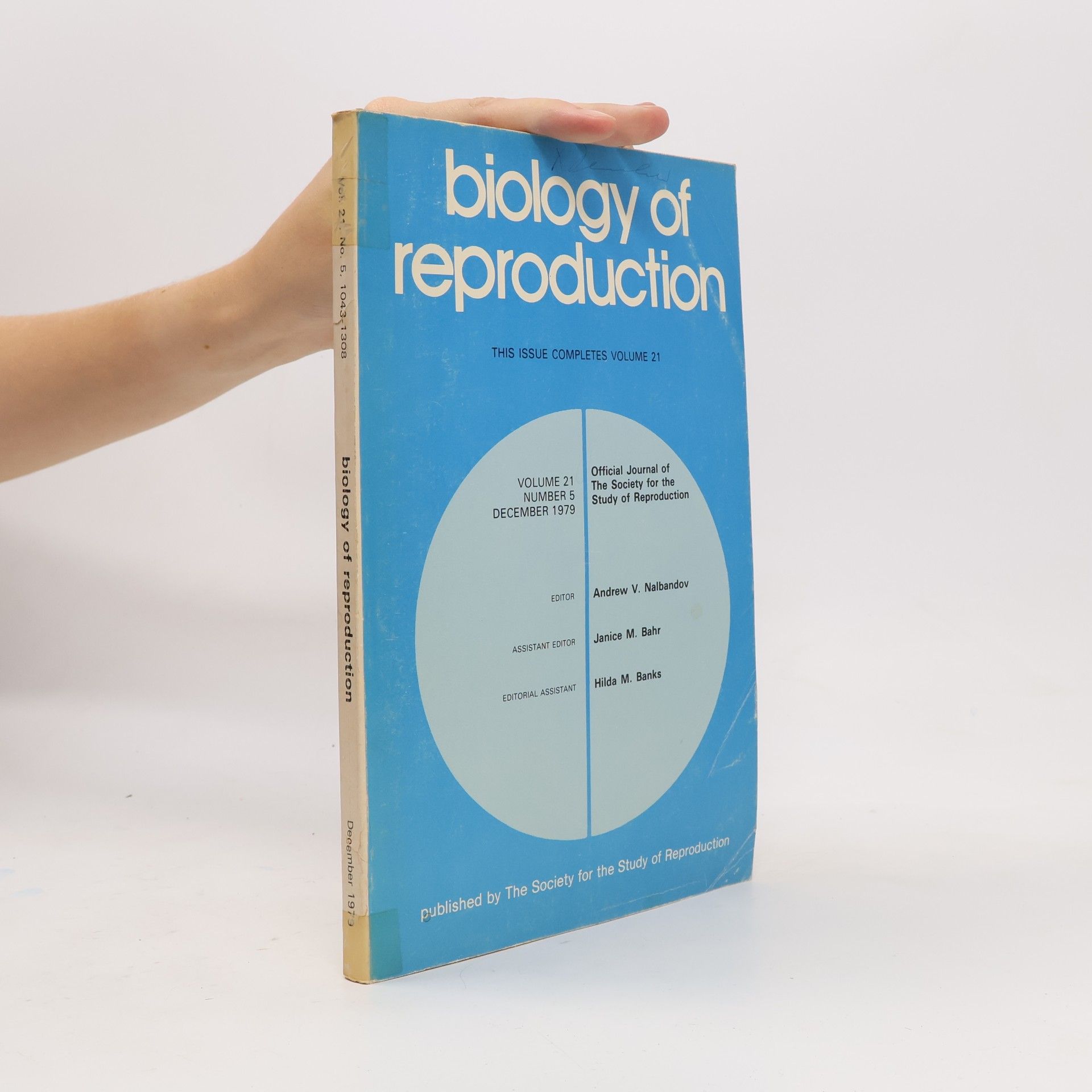 Autores varios Biology of Reproduction. Volume 21. Number 5