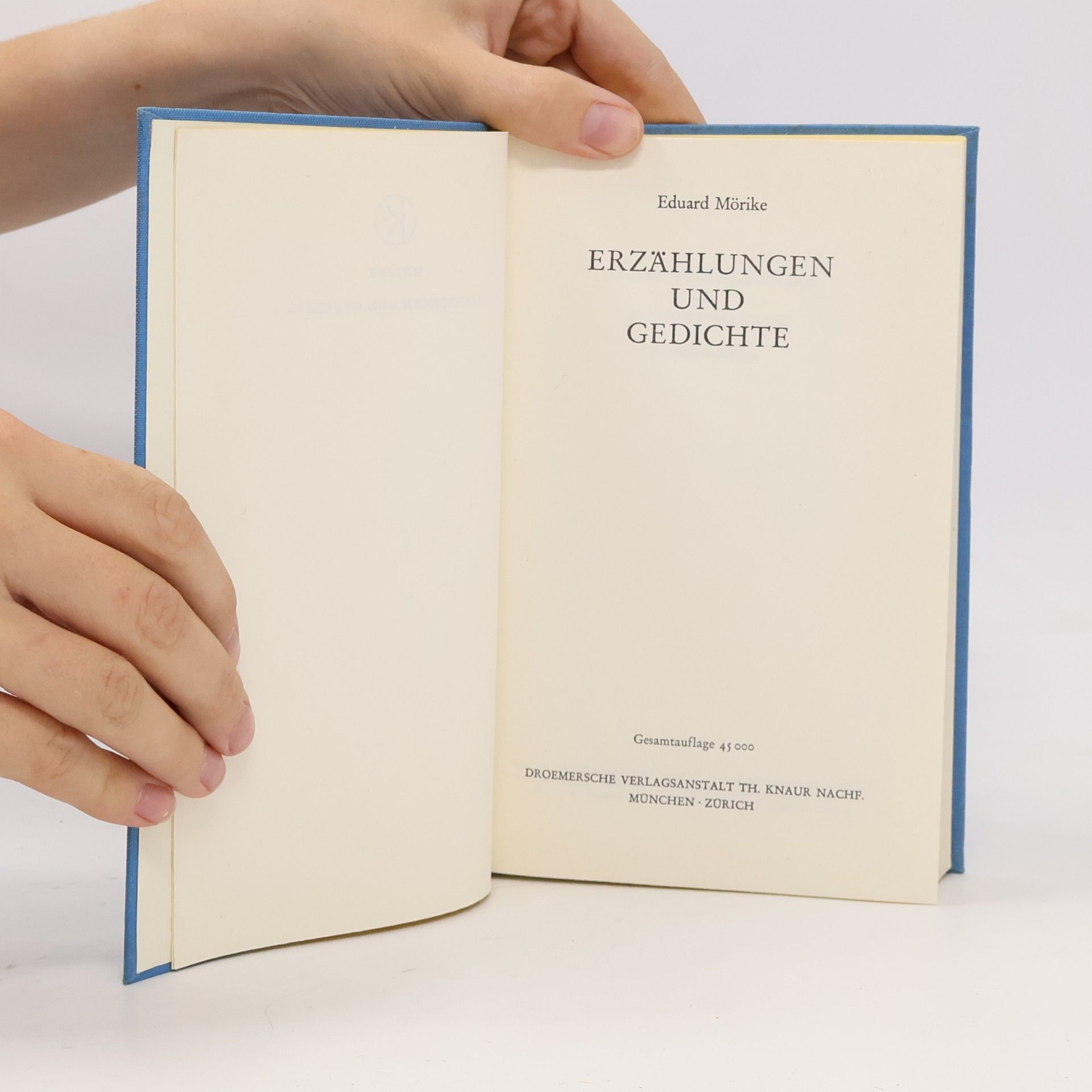 Eduard Mörike Erzählungen und gedichte