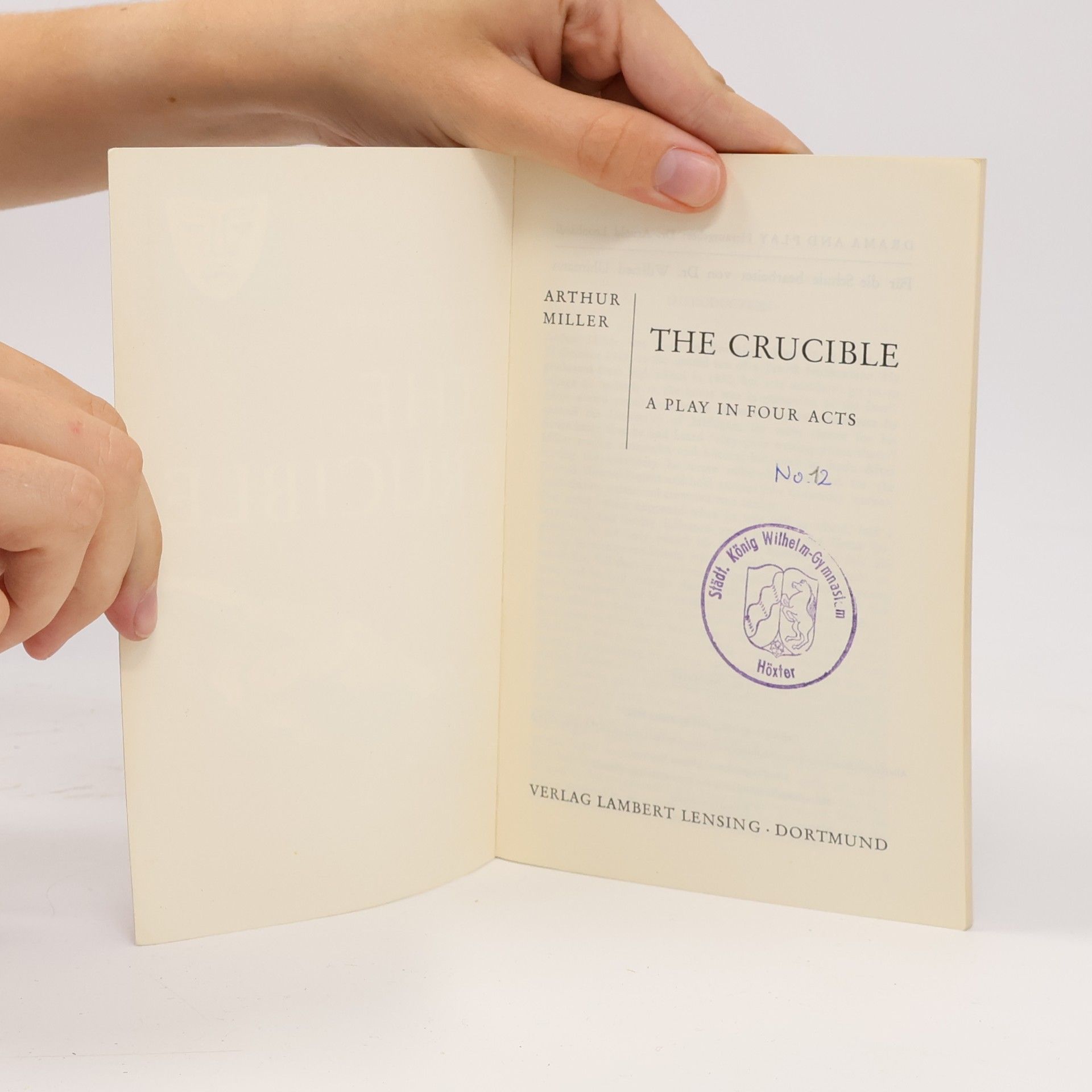 Arthur Miller The Crucible