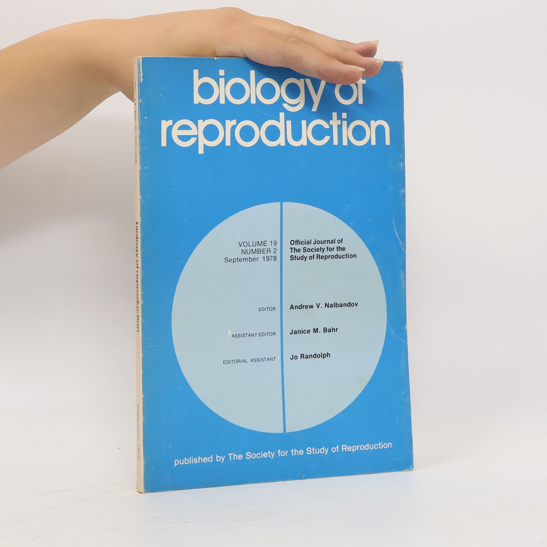Autores varios Biology of Reproduction 9/1978. Volume 19. Number 19