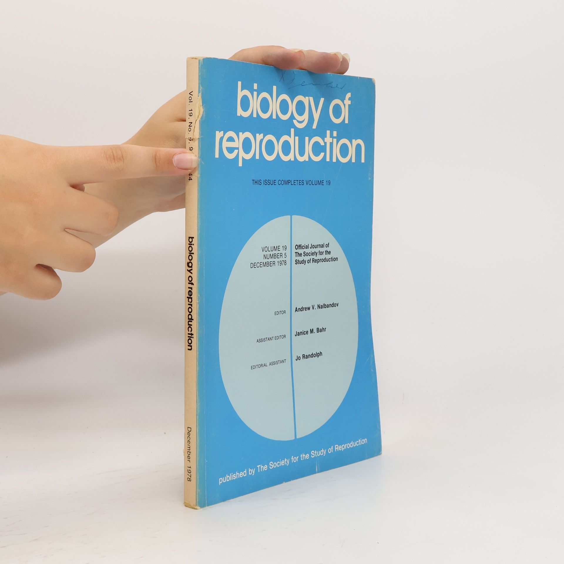 Autores varios Biology of Reproduction 12/1978. Volume 19. Number 5