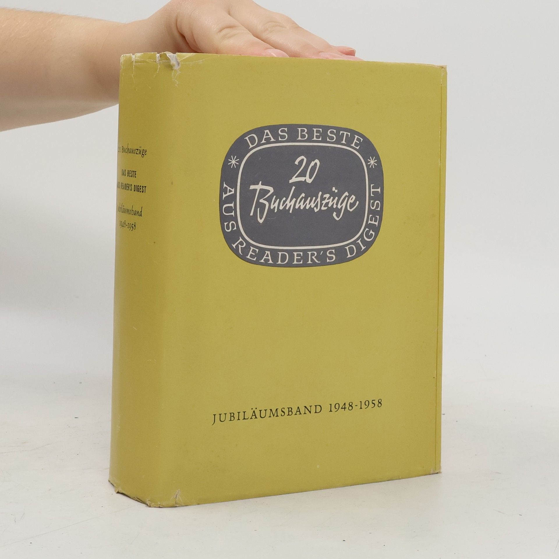 AA.VV. 20 Buchauszüge. Das Beste aus Reader's Digest. Jubiläumsband 1948-1958