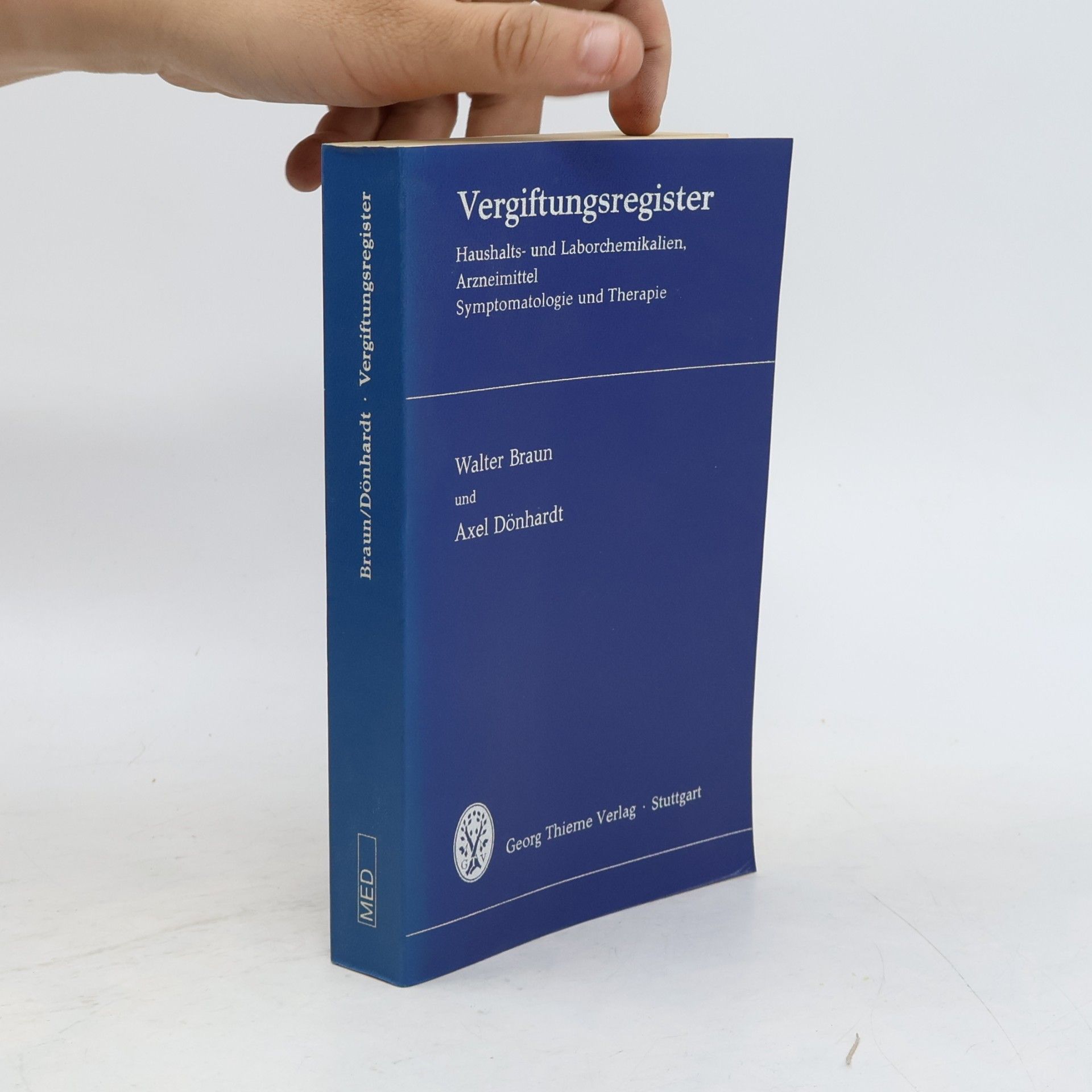 Vergiftungsregister. Haushalts- und Laborchemikalien, Arzneimittel