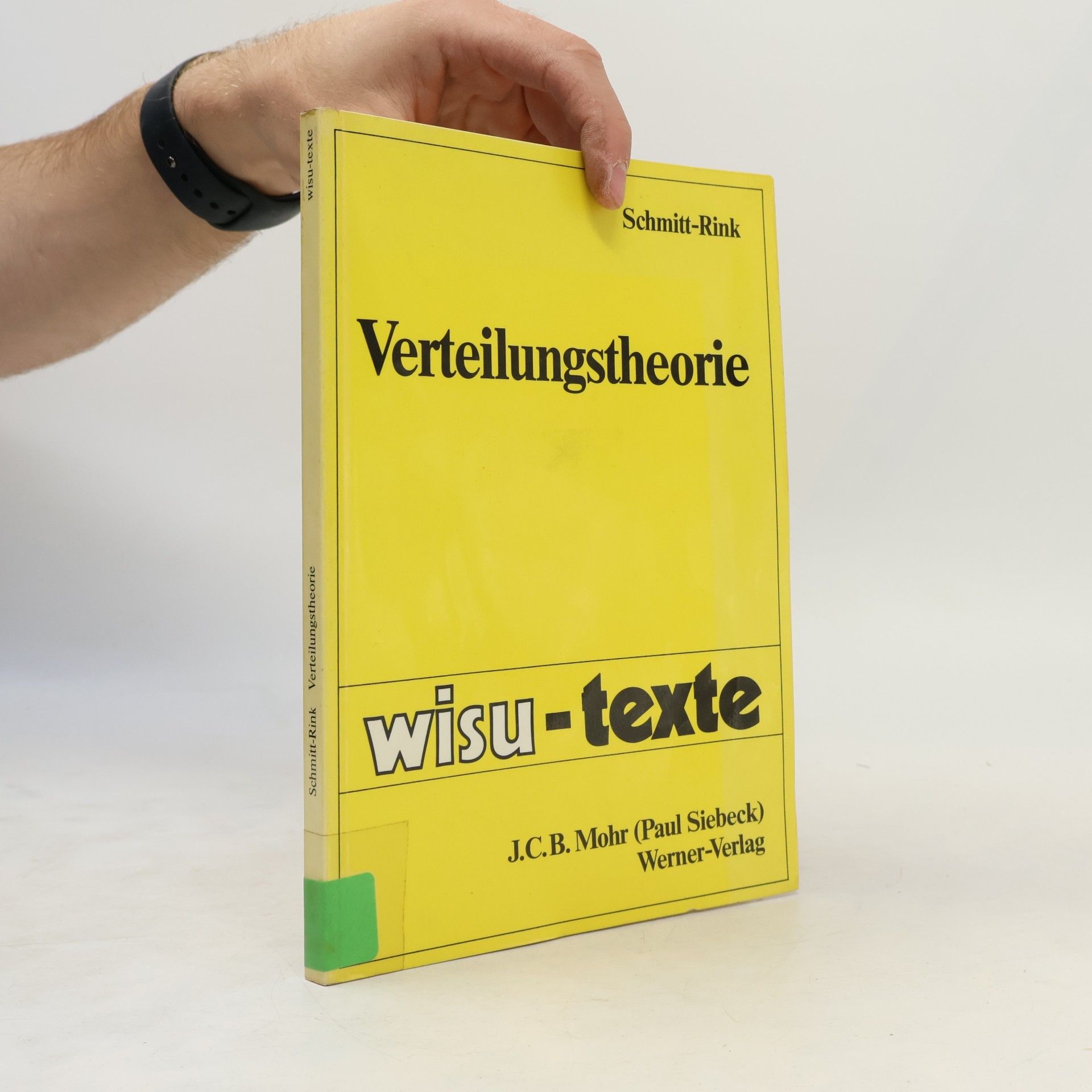 Gerhard Schmitt-Rink wisu-texte: Verteilungstheorie