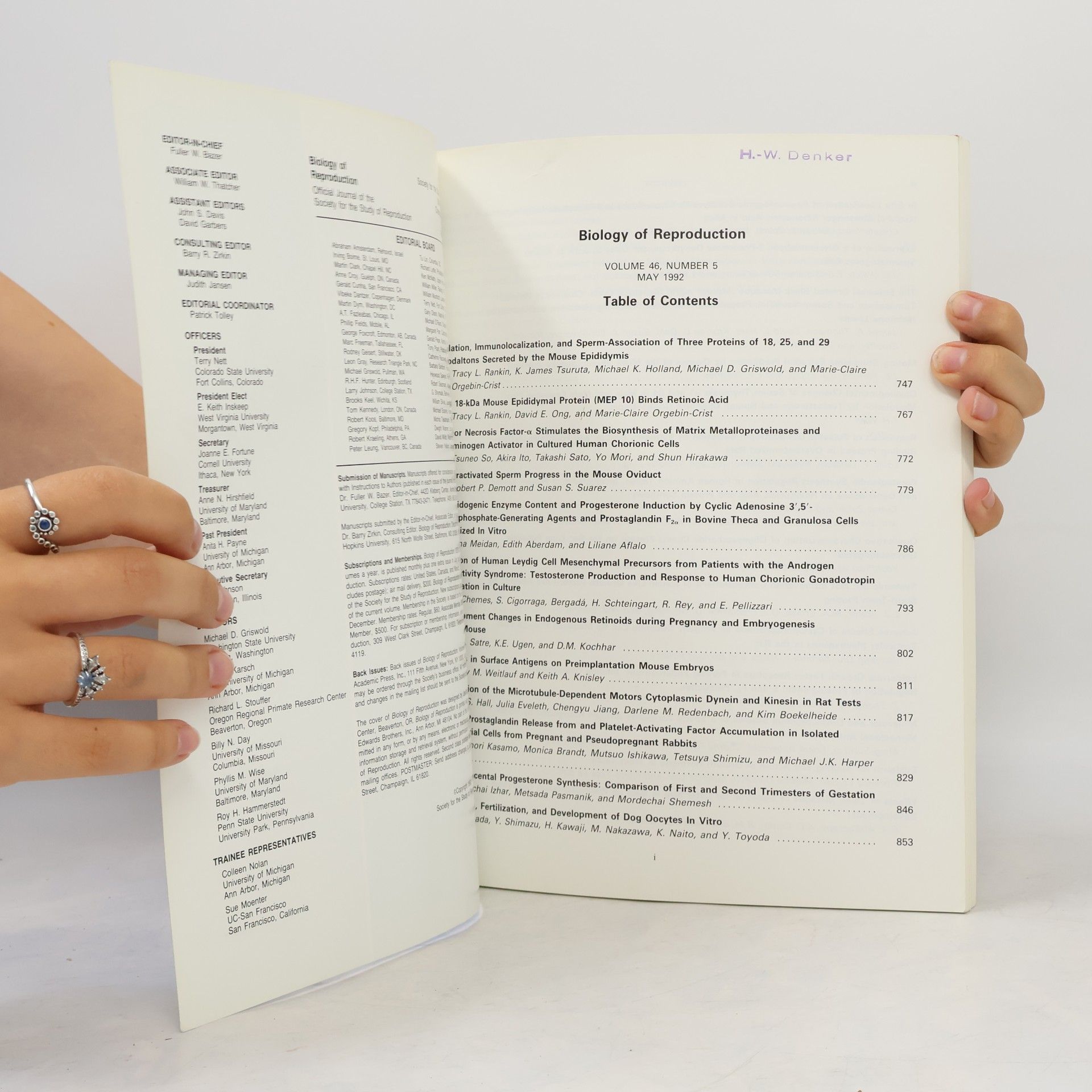 Various authors Biology of Reproduction