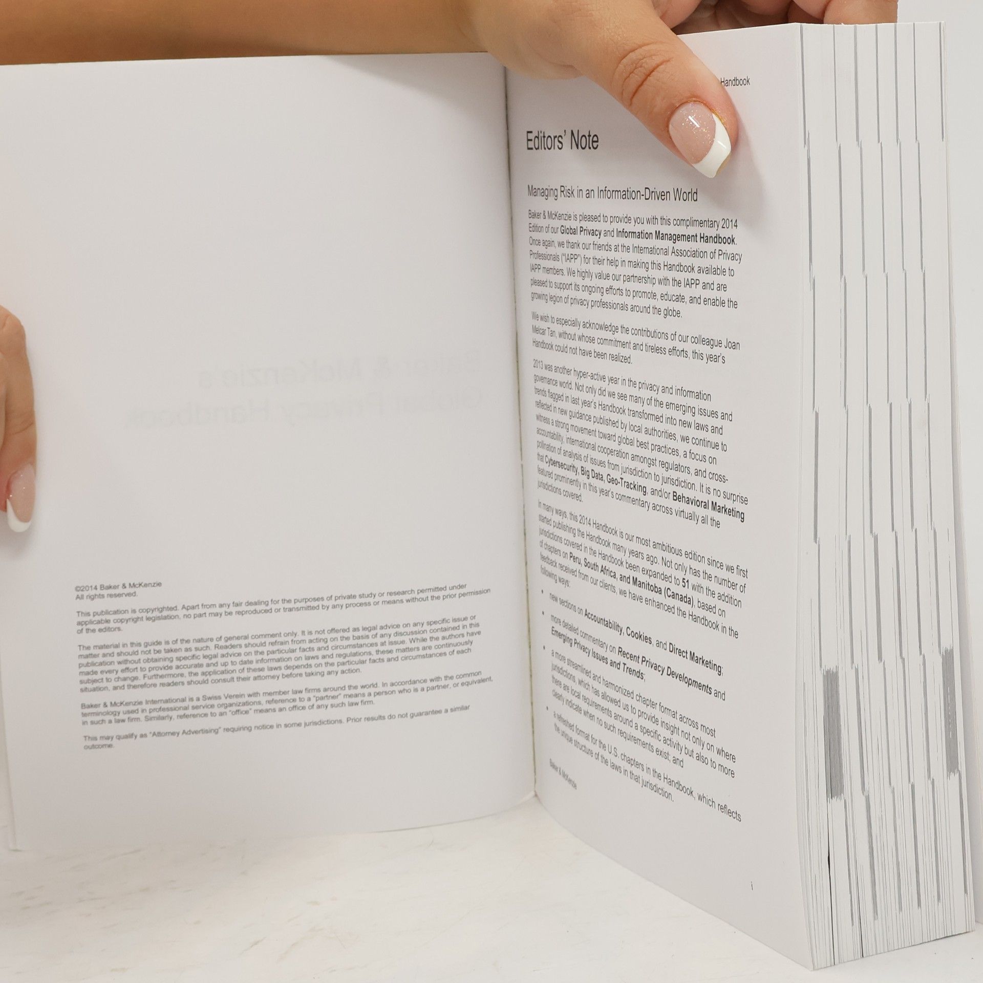 Auteurscollectief Baker & McKenzie's Global Privacy Handbook