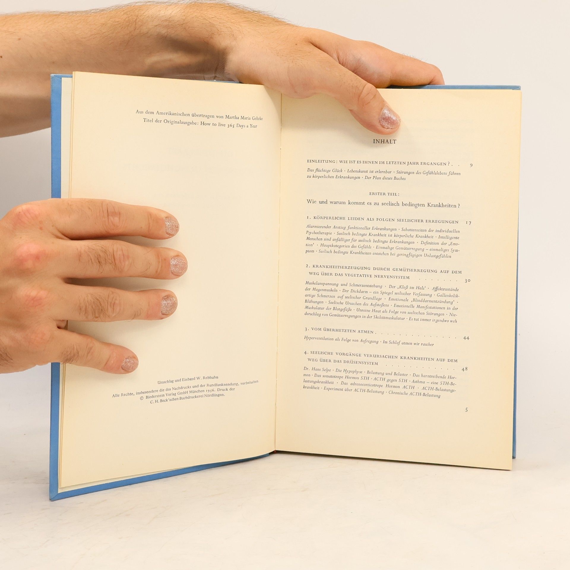 John Albert Schindler Die Heilkraft des seelischen Gleichgewichts