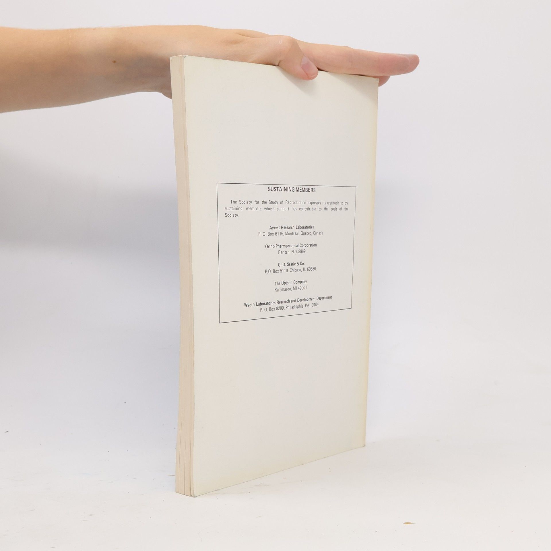 Autores varios Biology of Reproduction 6/1982. Volume 26. Number 5