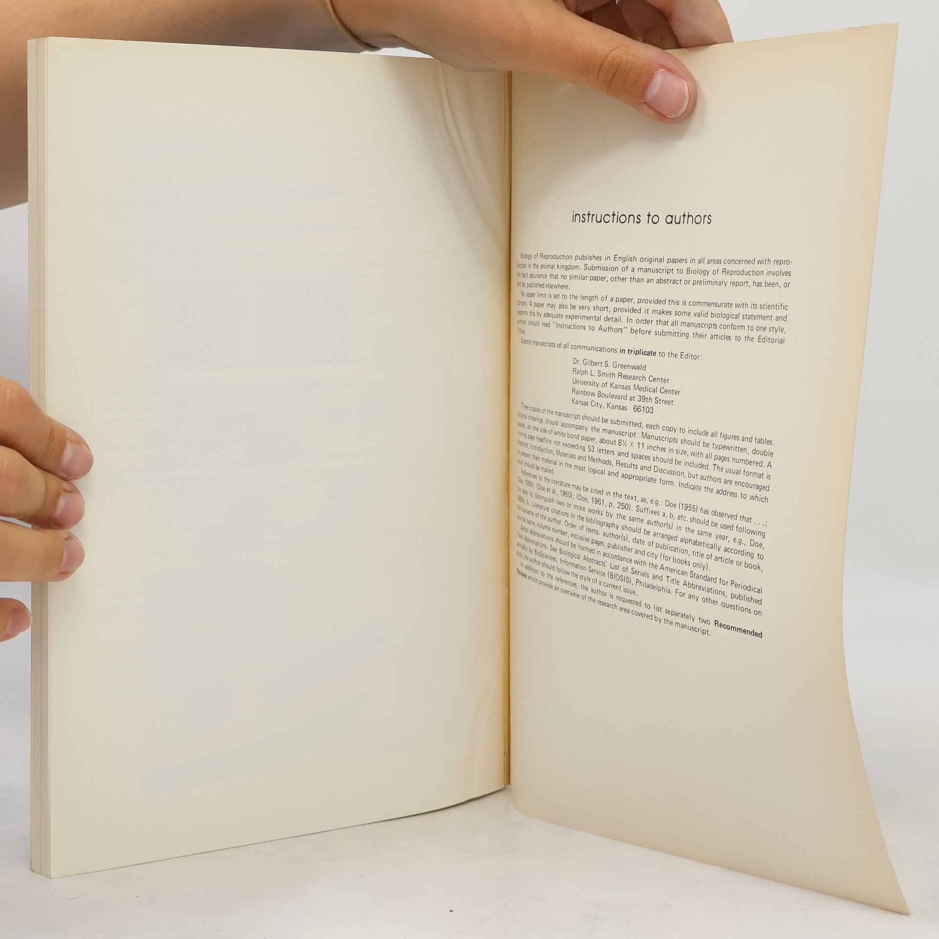 Autores varios Biology of Reproduction. Volume 16. Number 3