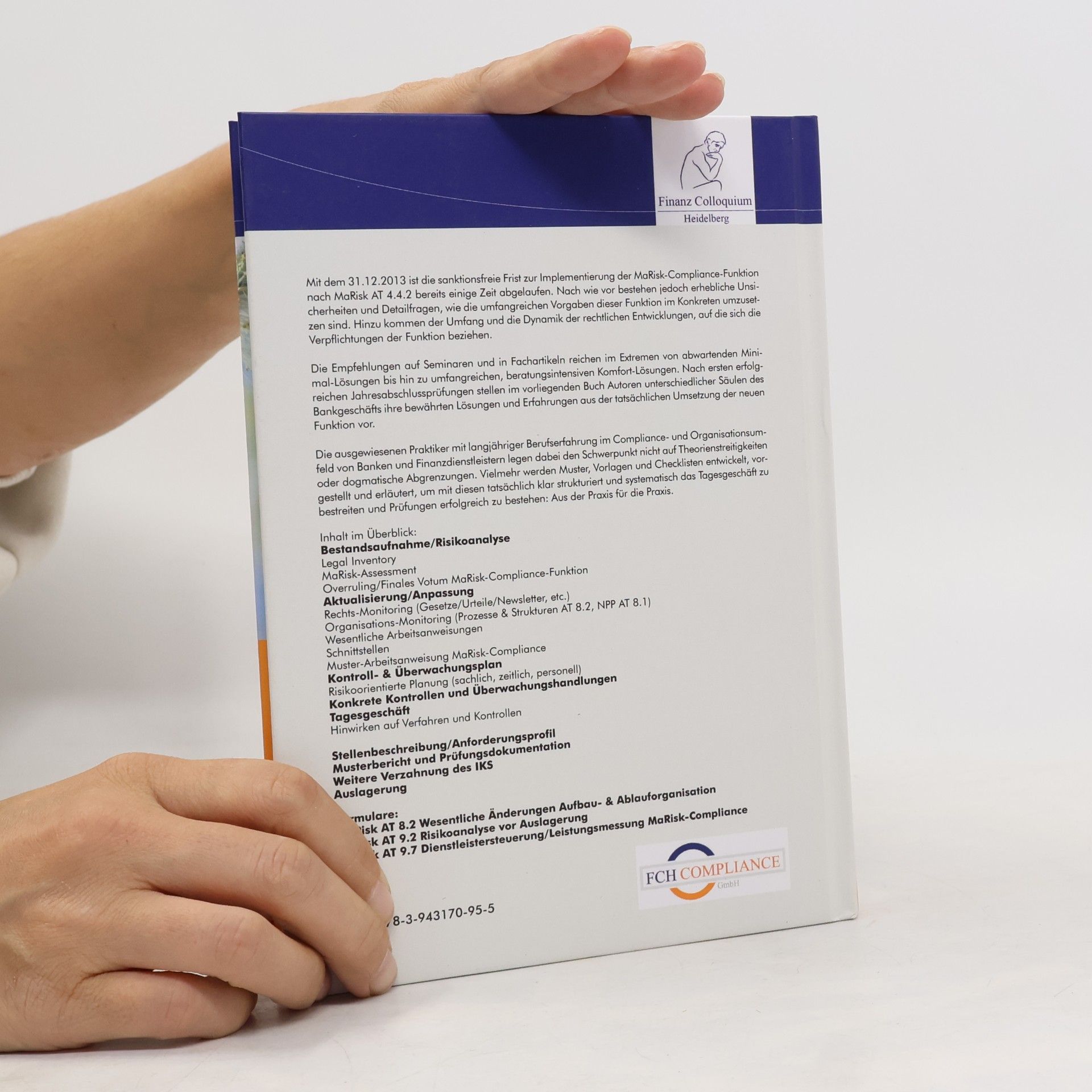 Martin Daumann Arbeitsbuch MaRisk-Compliance