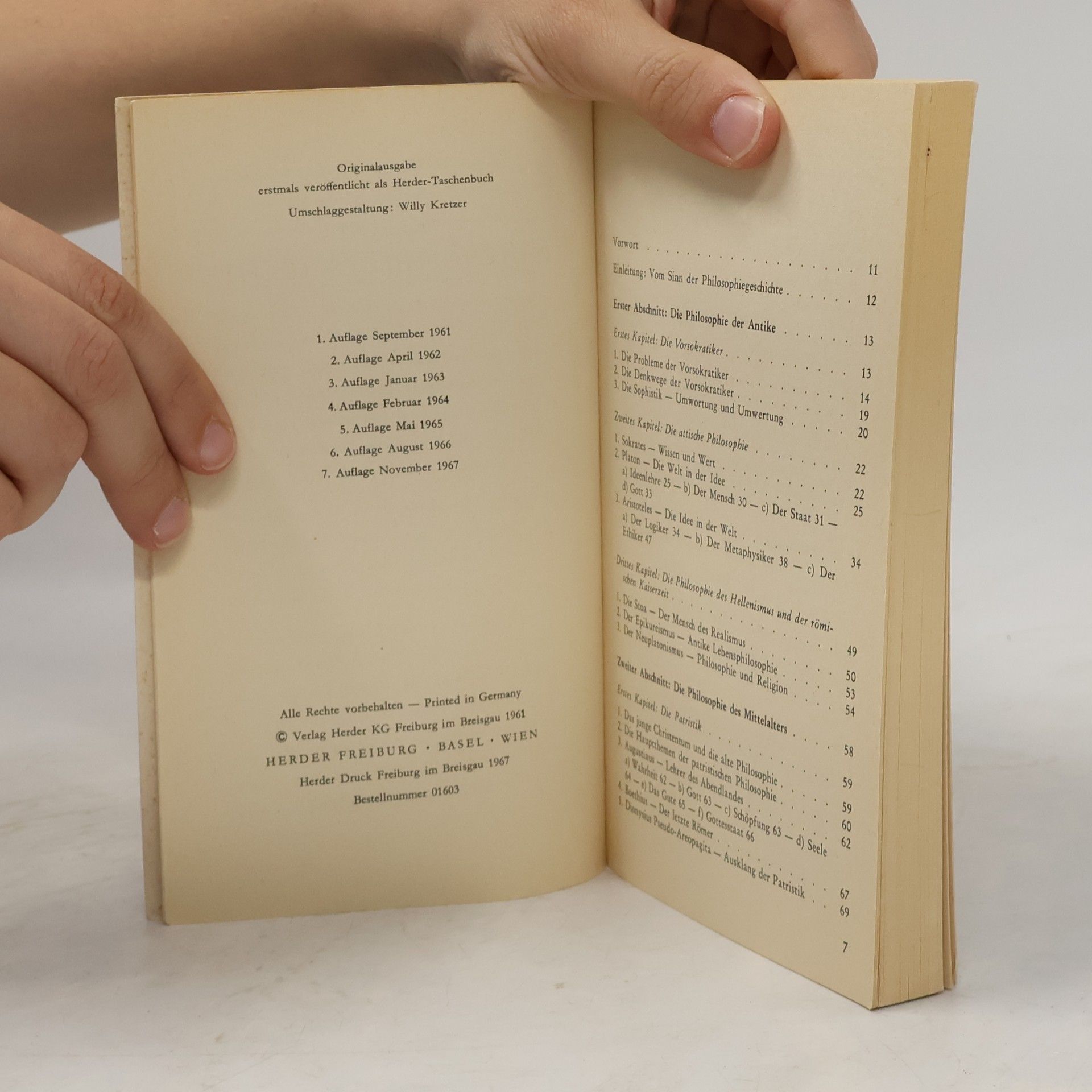 Johannes Hirschberger Kleine Philosophie Geschichte