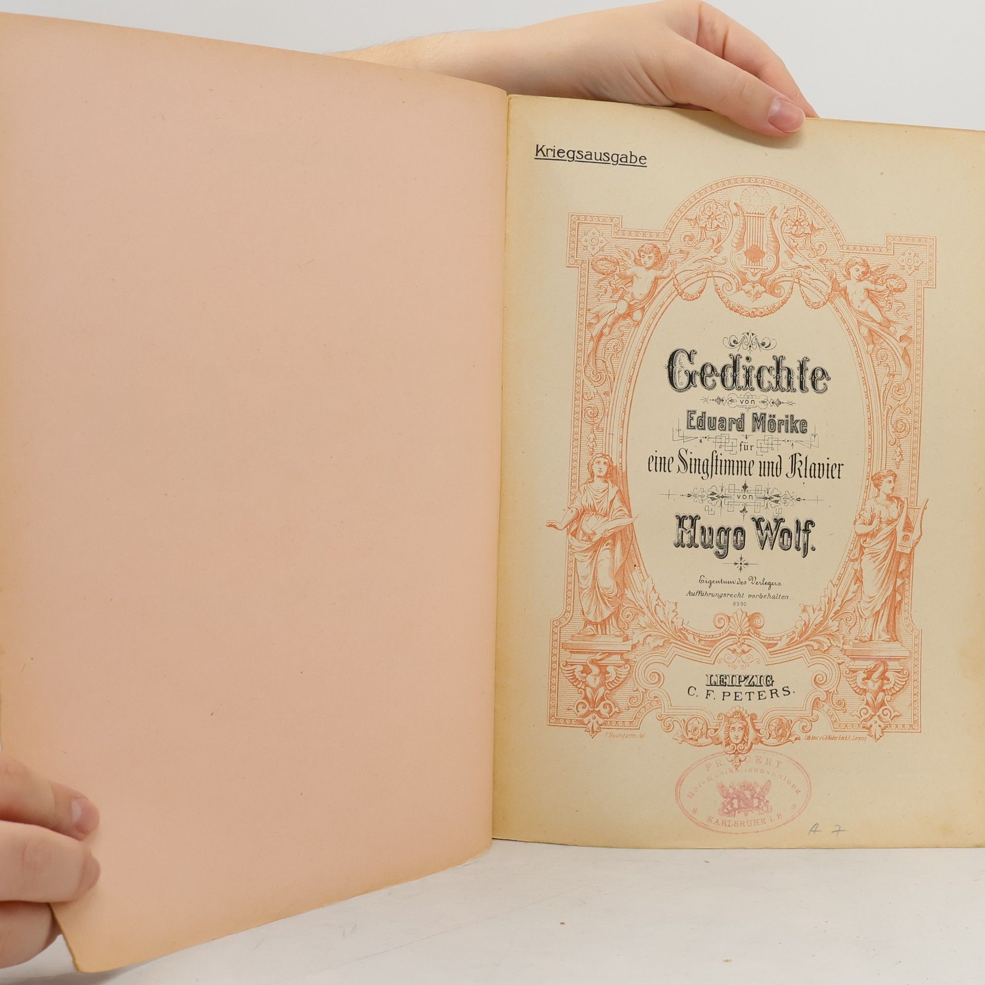 Hugo Wolf Gedichte von Eduard Mörike für eine Singstimme und Klavier