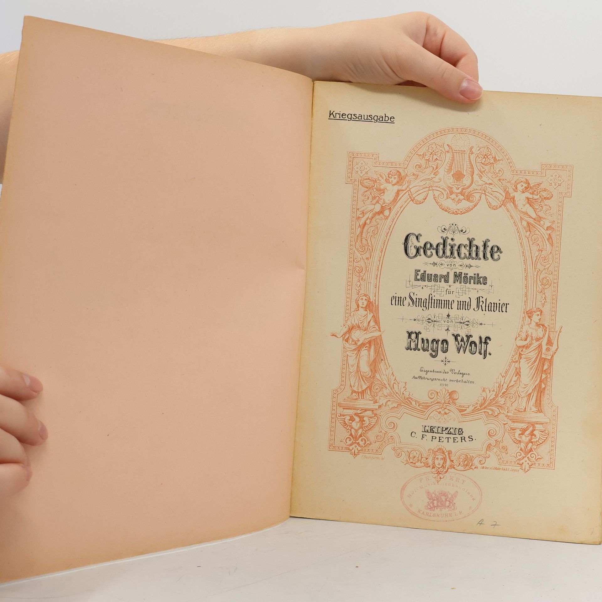 Hugo Wolf Gedichte von Eduard Mörike für eine Singstimme und Klavier