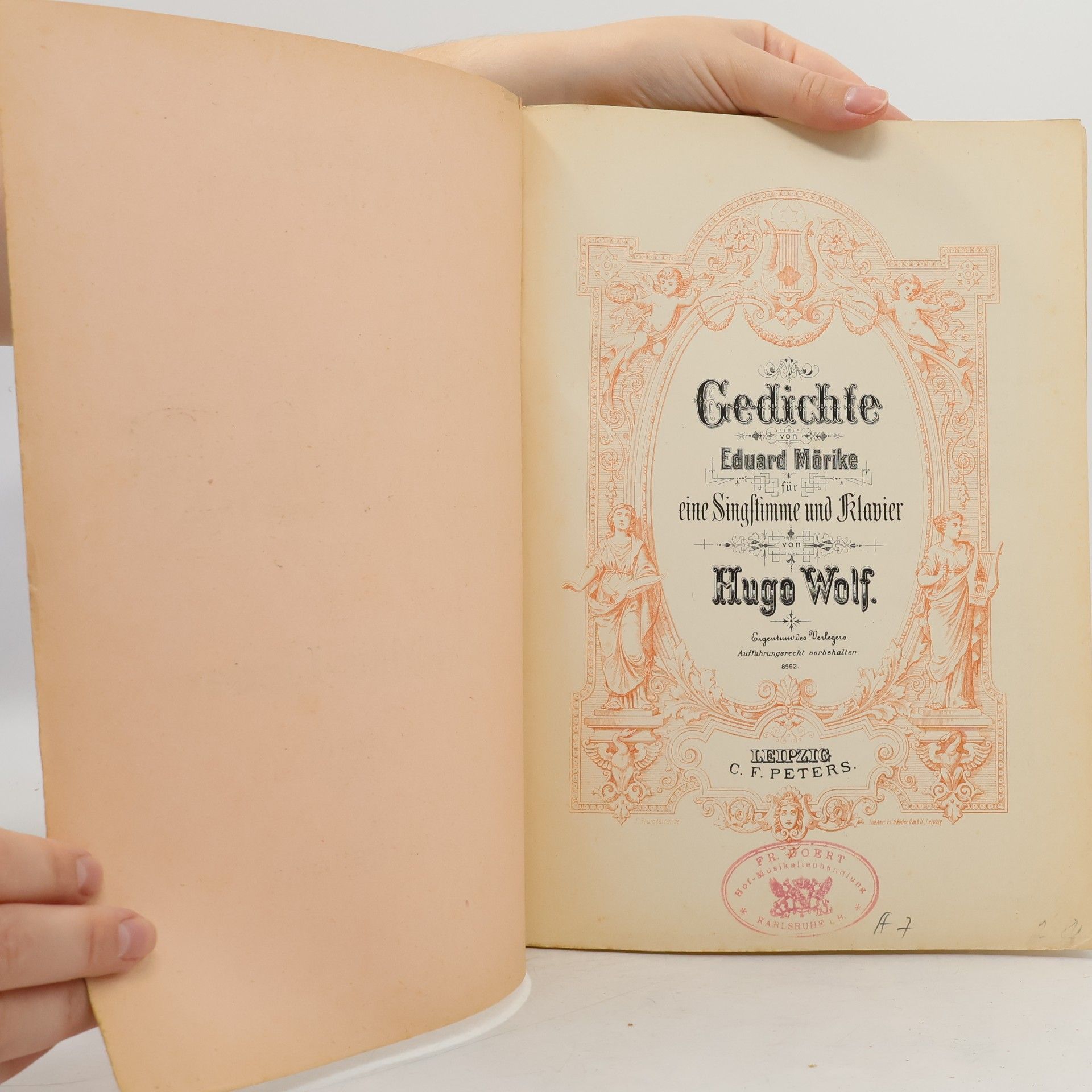 Hugo Wolf Gedichte von Eduard Mörike für eine Singstimme und Klavier