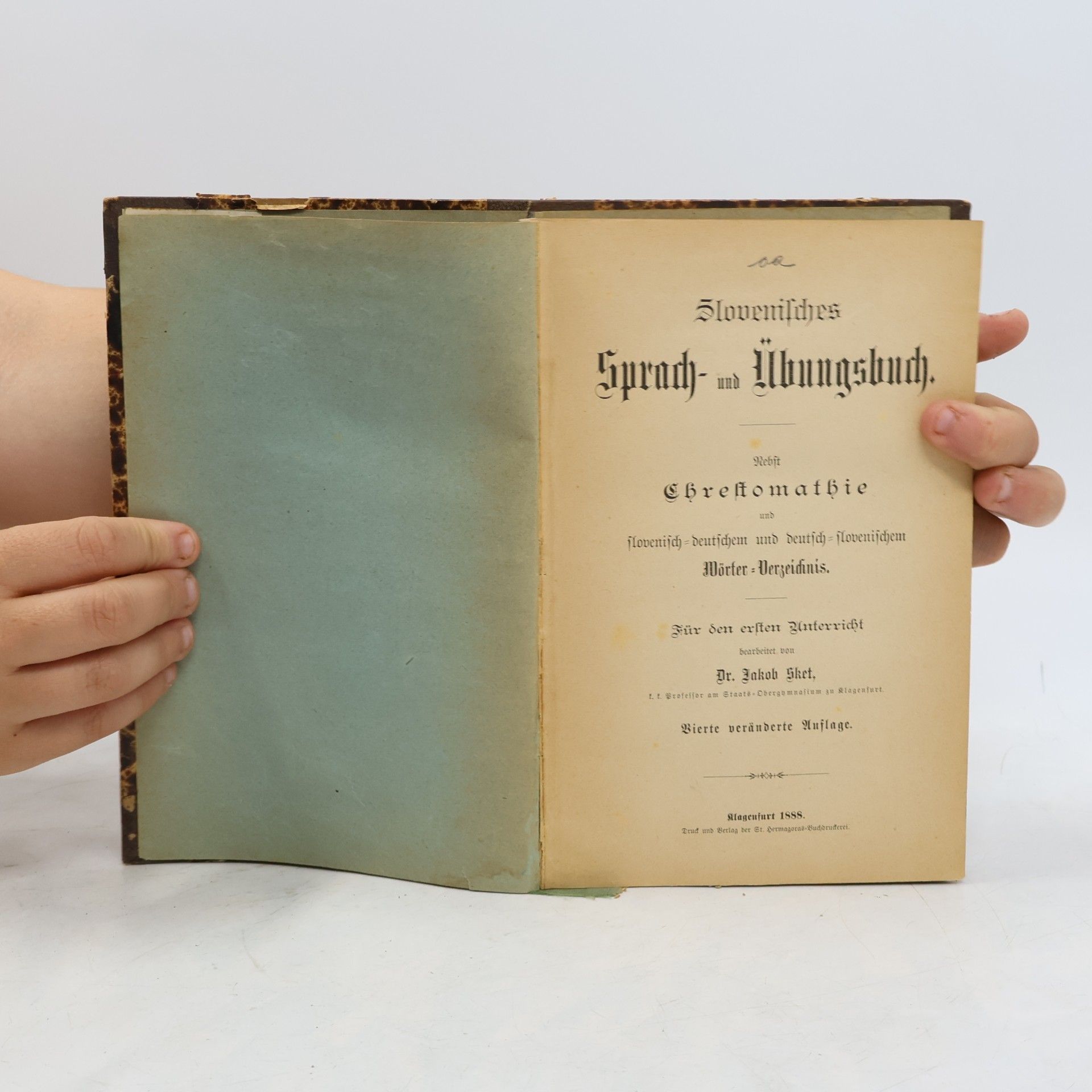 Jakob Sket Slovenisches sprach- und übungsbuch