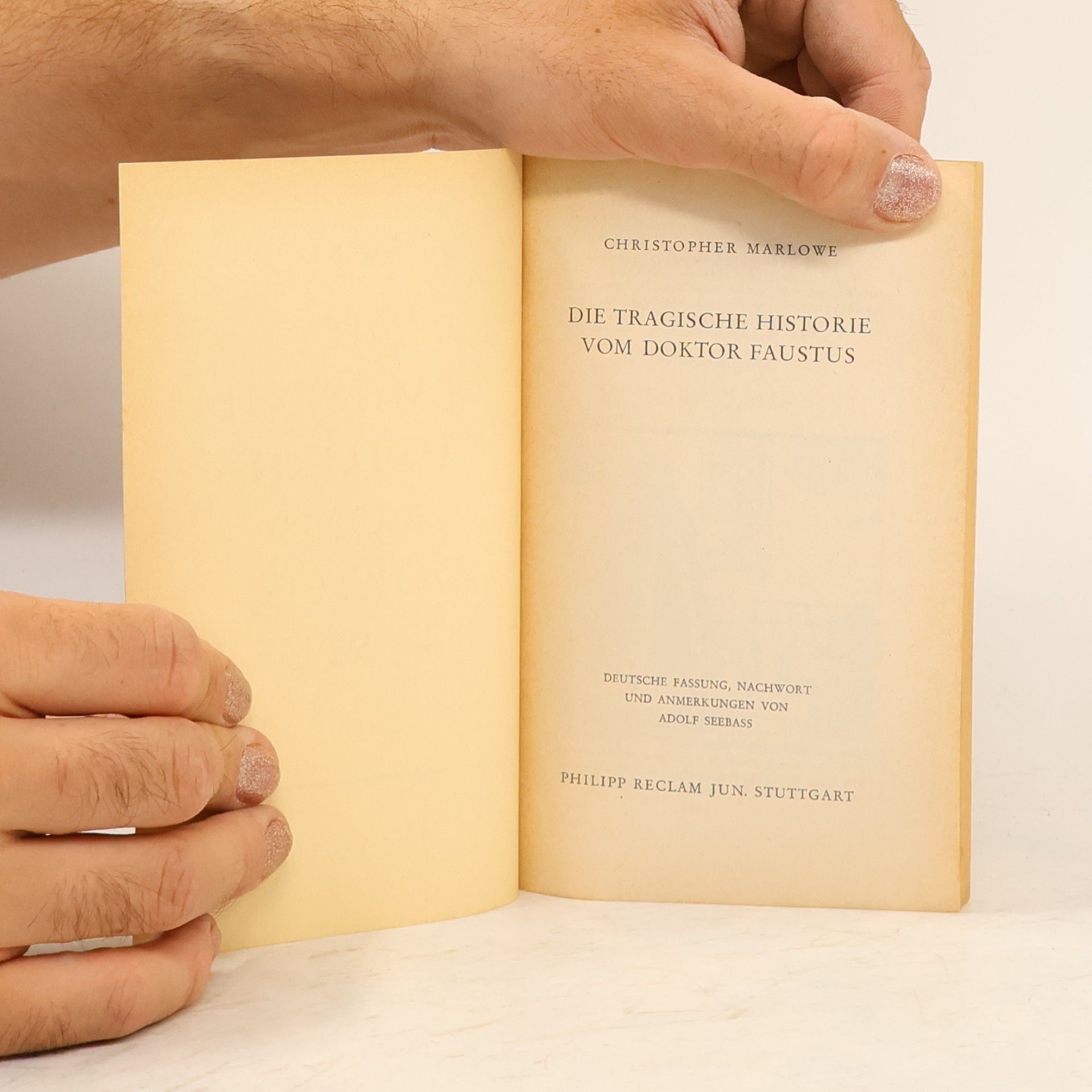 Chr. Marlowe Die tragische Historie vom Doktor Faustus