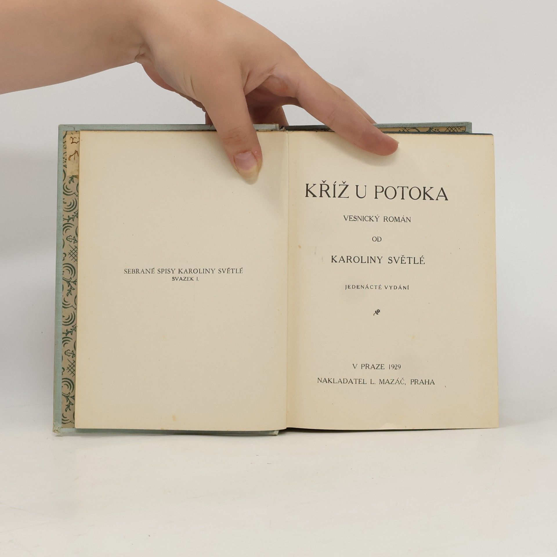 Karolina Světlá Kříž u potoka
