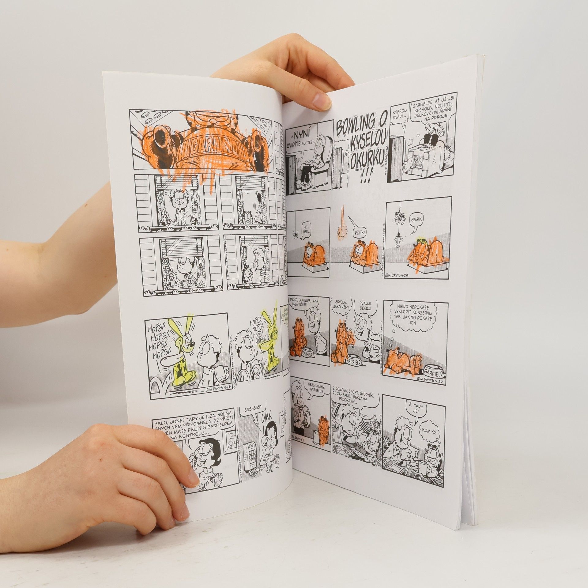 Jim Davis Garfield se vytahuje