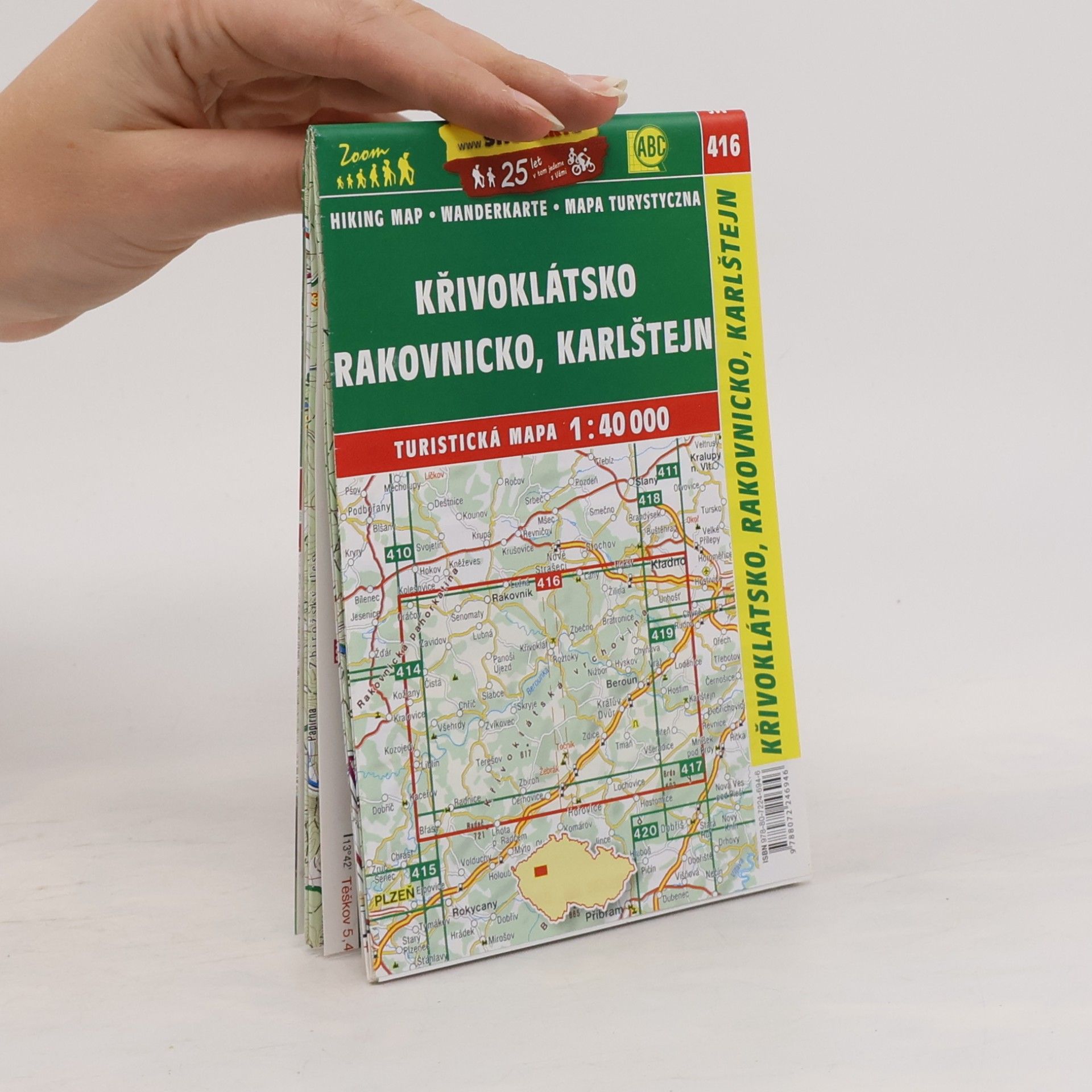 Kolektiv autorů Křivoklátsko, Rakovnicko, Karlštejn. Turistická mapa 1:40 000