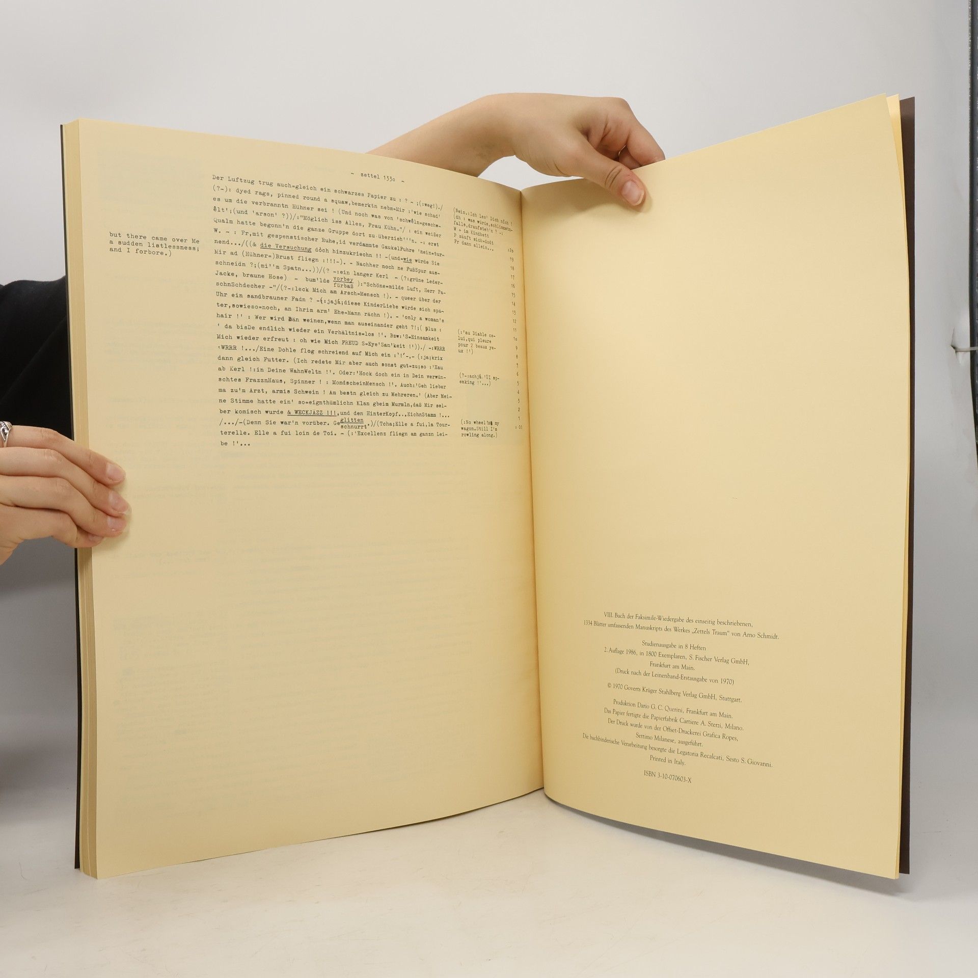 Arno Schmidt Zettels Traum I.-VIII.