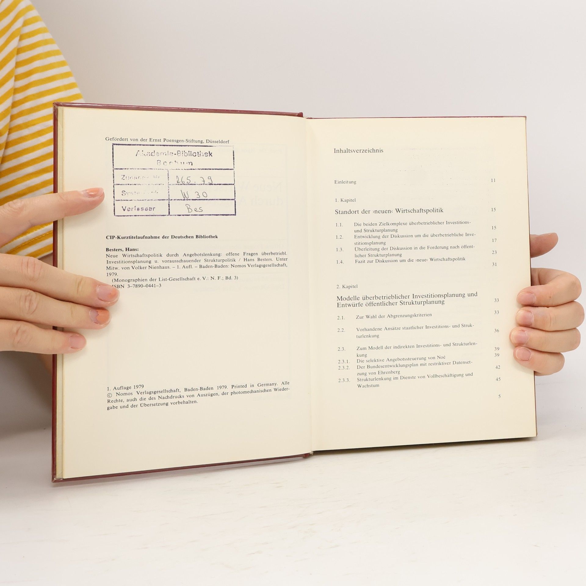 Hans Besters Monographien der List Gesellschaft e. V. - 3: Neue Wirtschaftspolitik durch Angebotslenkung