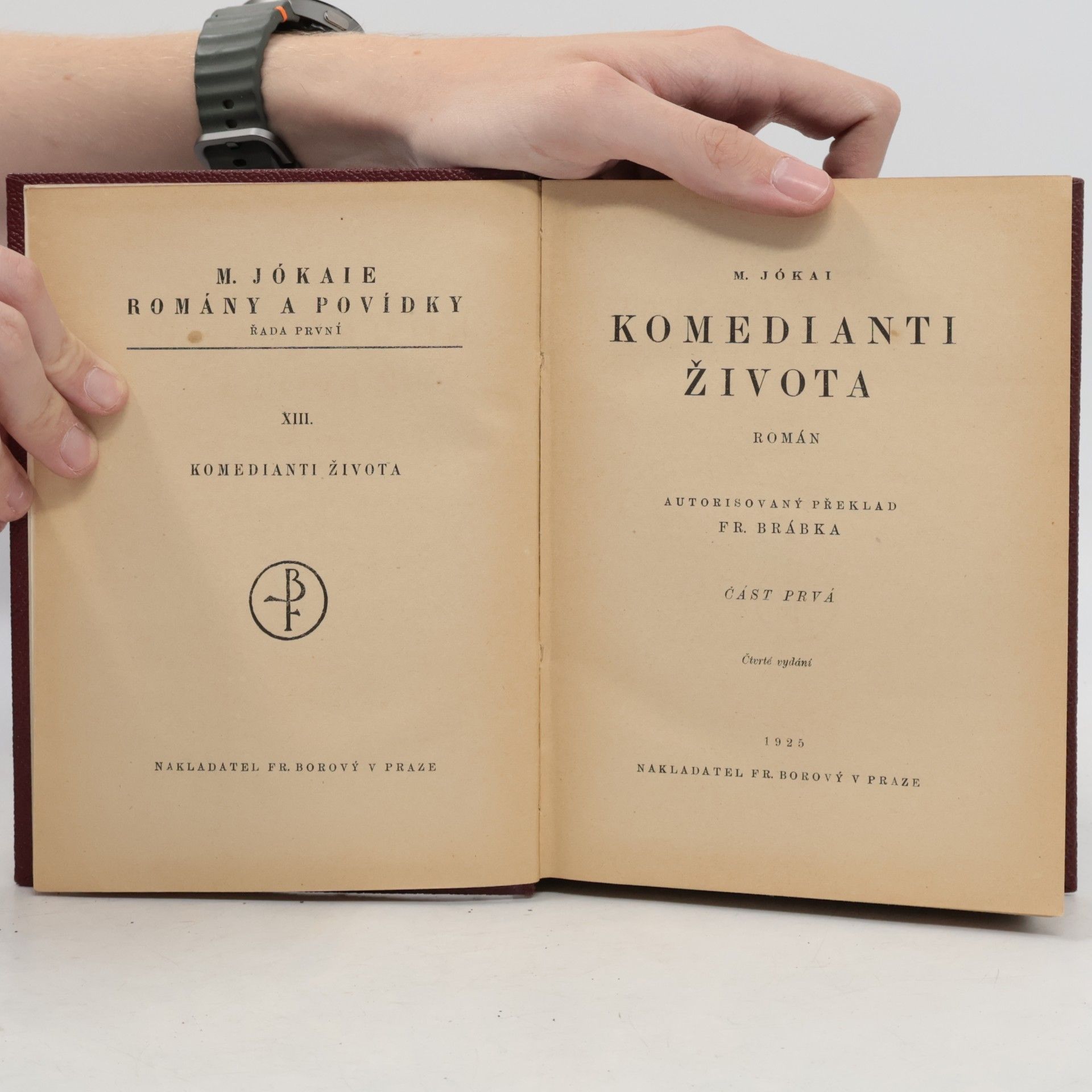 Mór Jókai Komedianti života. Část prvá