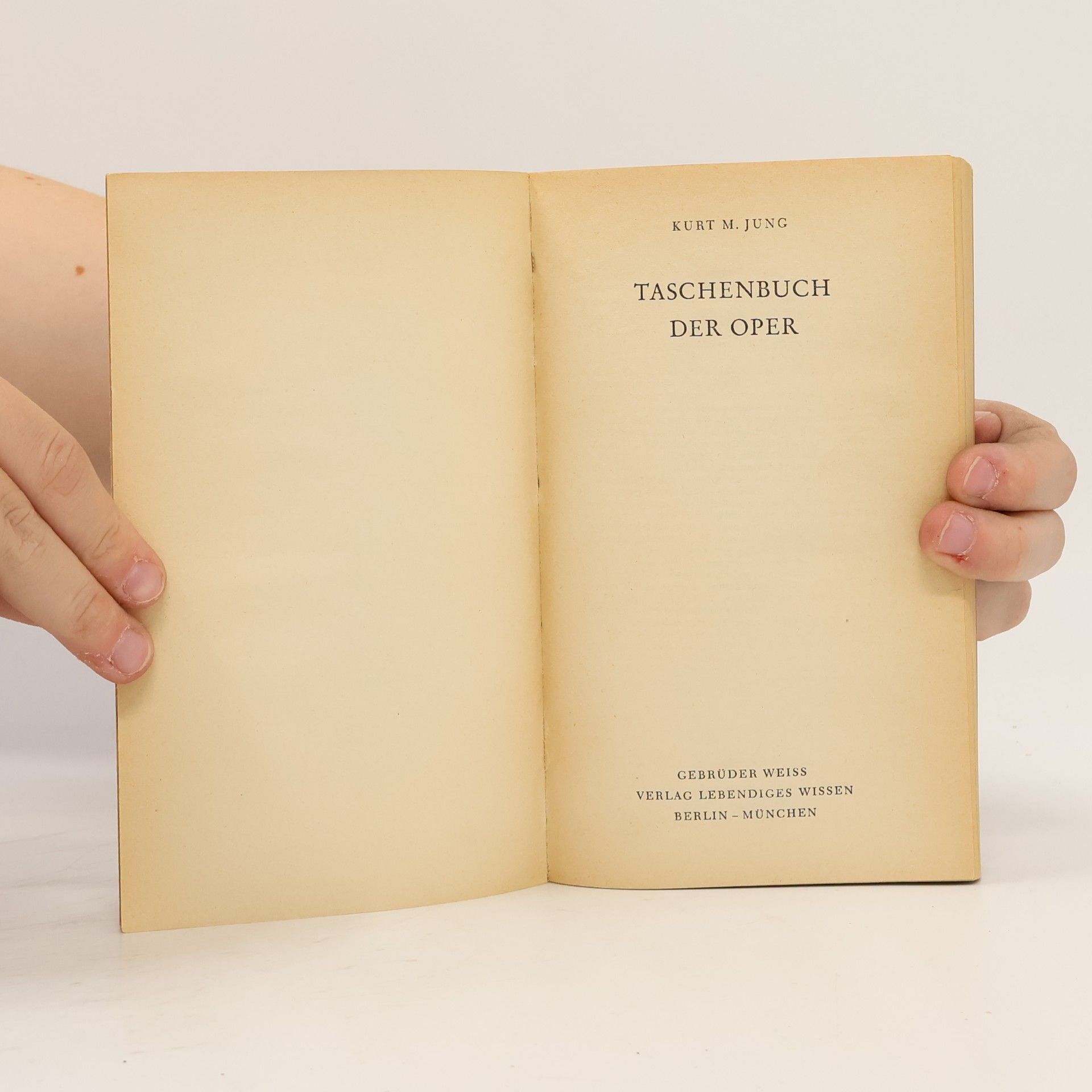 Kurt Jung Taschenbuch der Oper