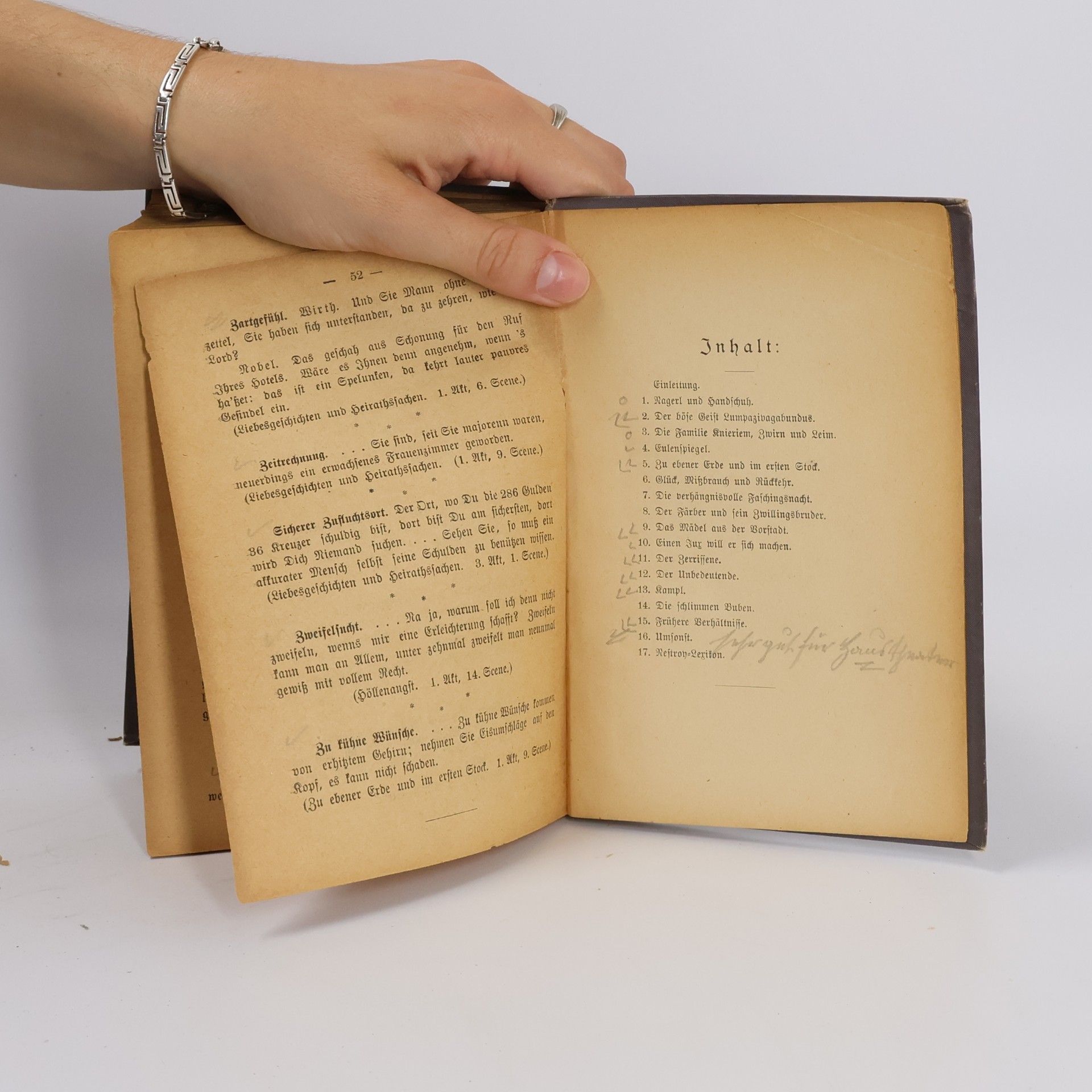 Johann Nestroy Nagerl und Handbuch oder Die familie Marenpfutsch