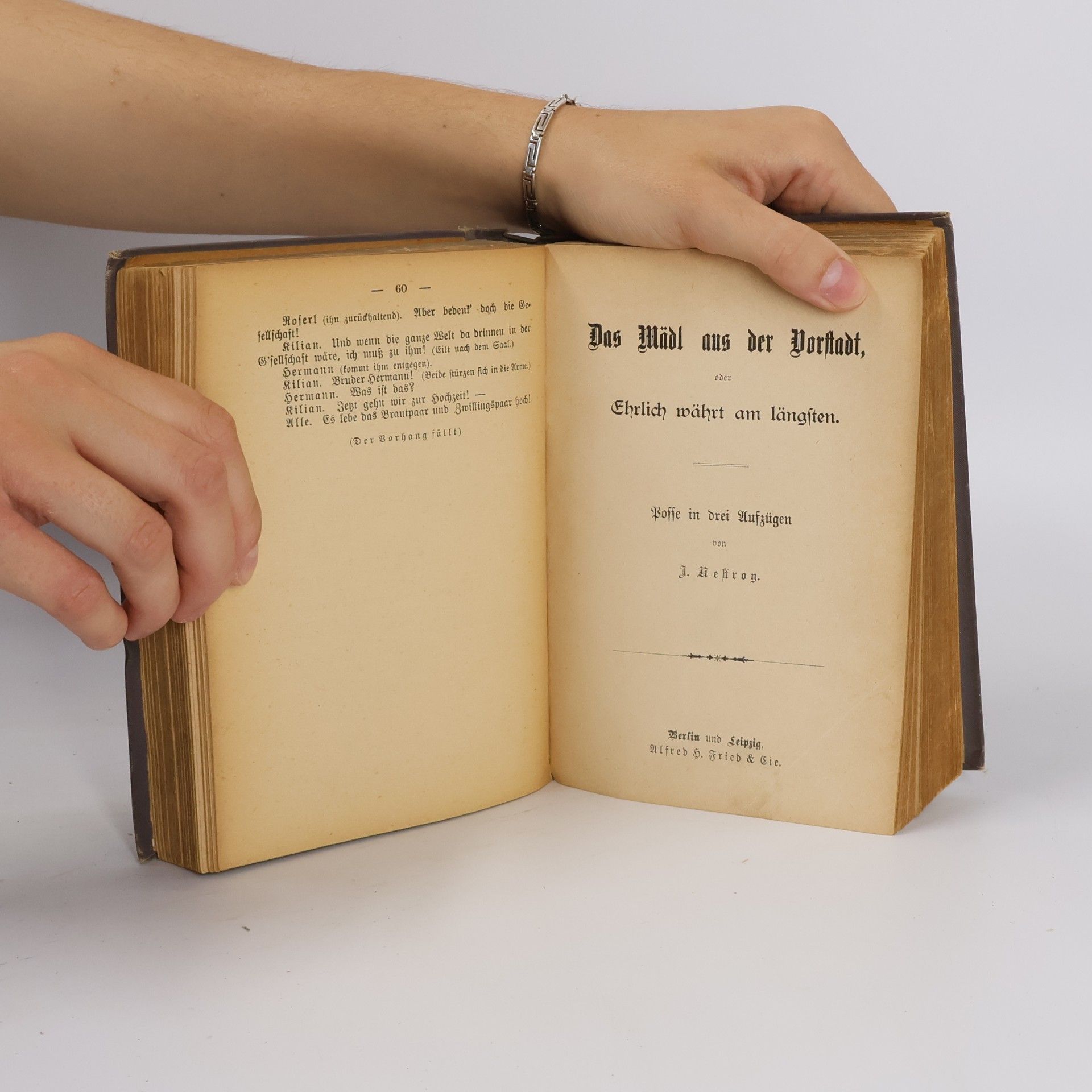Johann Nestroy Nagerl und Handbuch oder Die familie Marenpfutsch