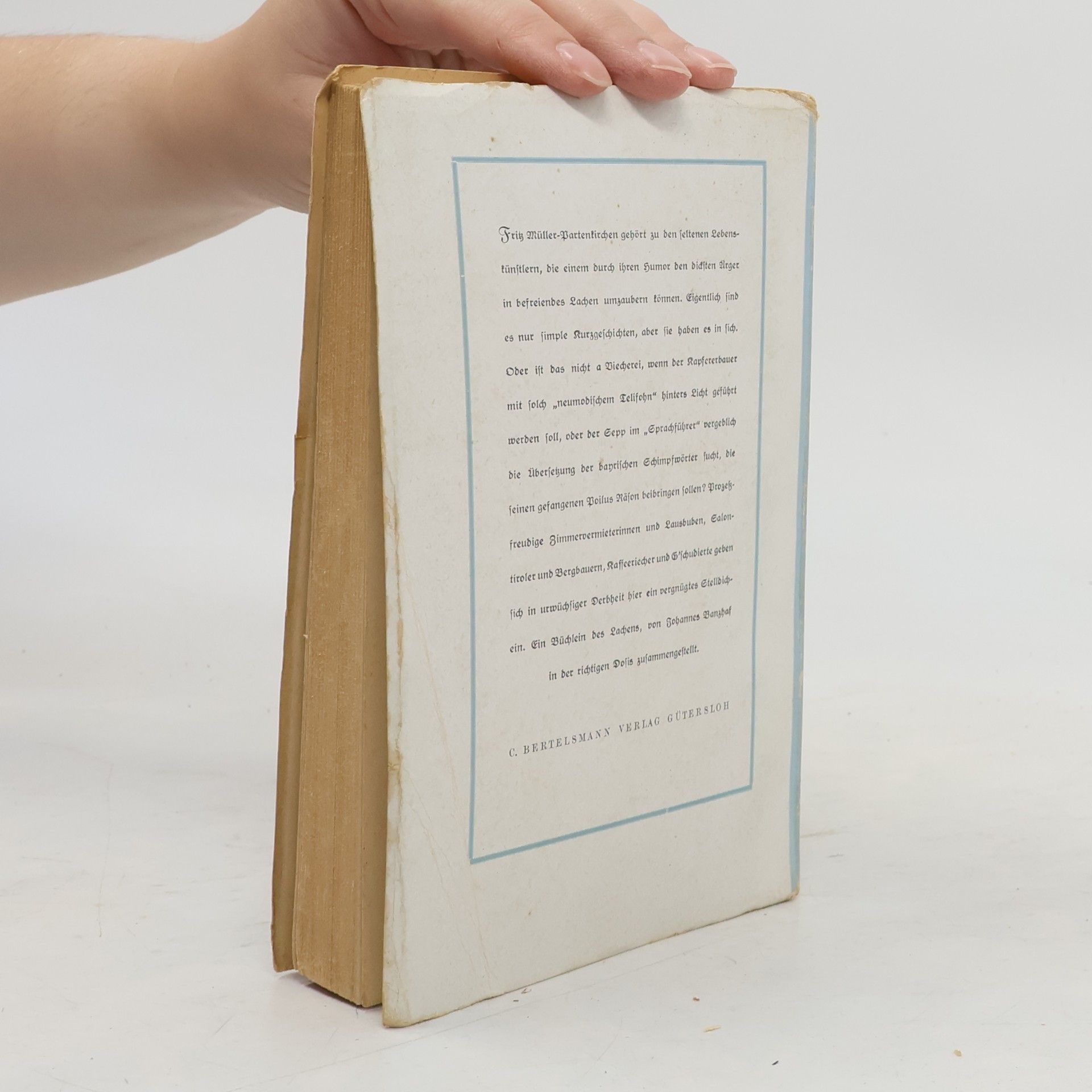 Johannes Banzhaf Das fröhliche Müller-Partenkirchen-Buch