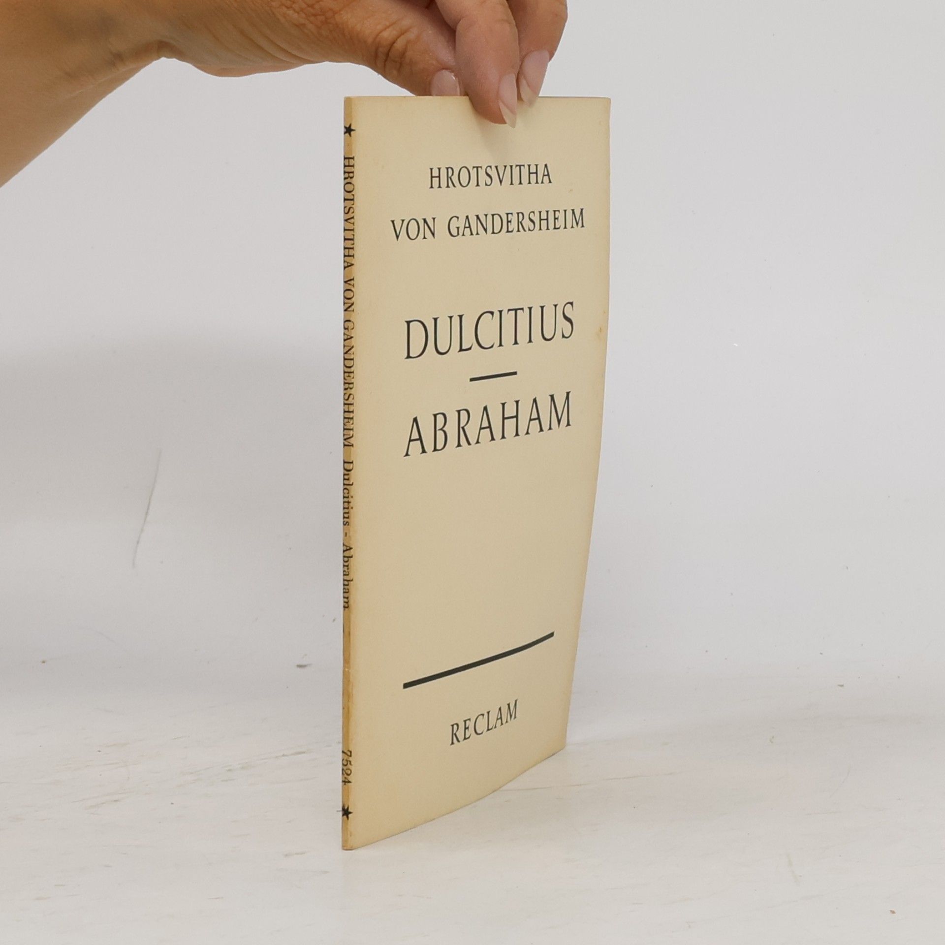 Hrotsvitha von Gandersheim Dulcitius. Abraham